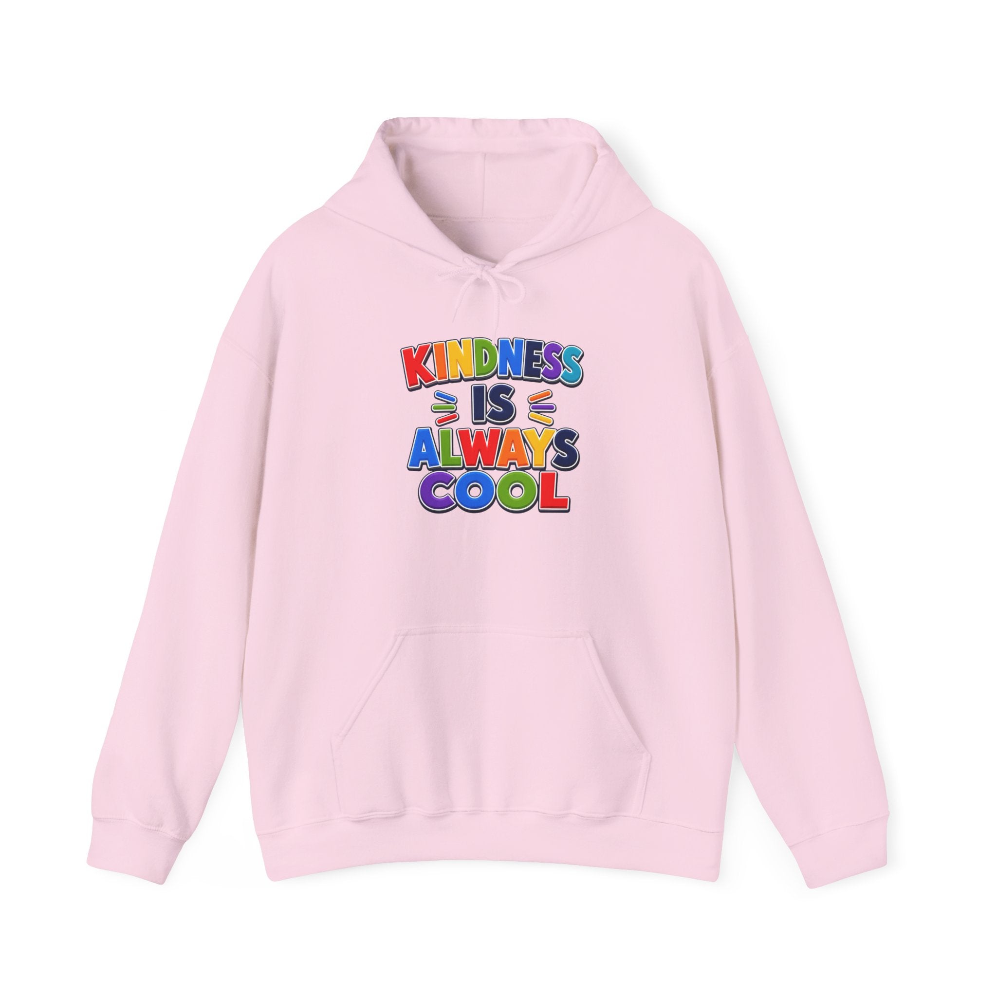 Kindness Is Always Cool hoodie | Rainbow Retro Lettering