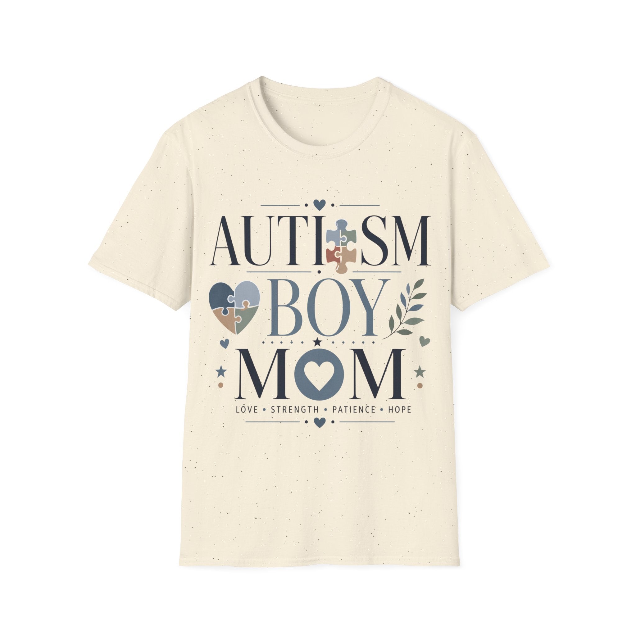 Autism Boy Mom Shirt | Proud Autism Mom T-Shirt | Puzzle Heart Infinity Design | Autism Awareness & Acceptance Gift | Special Needs Mom Apparel