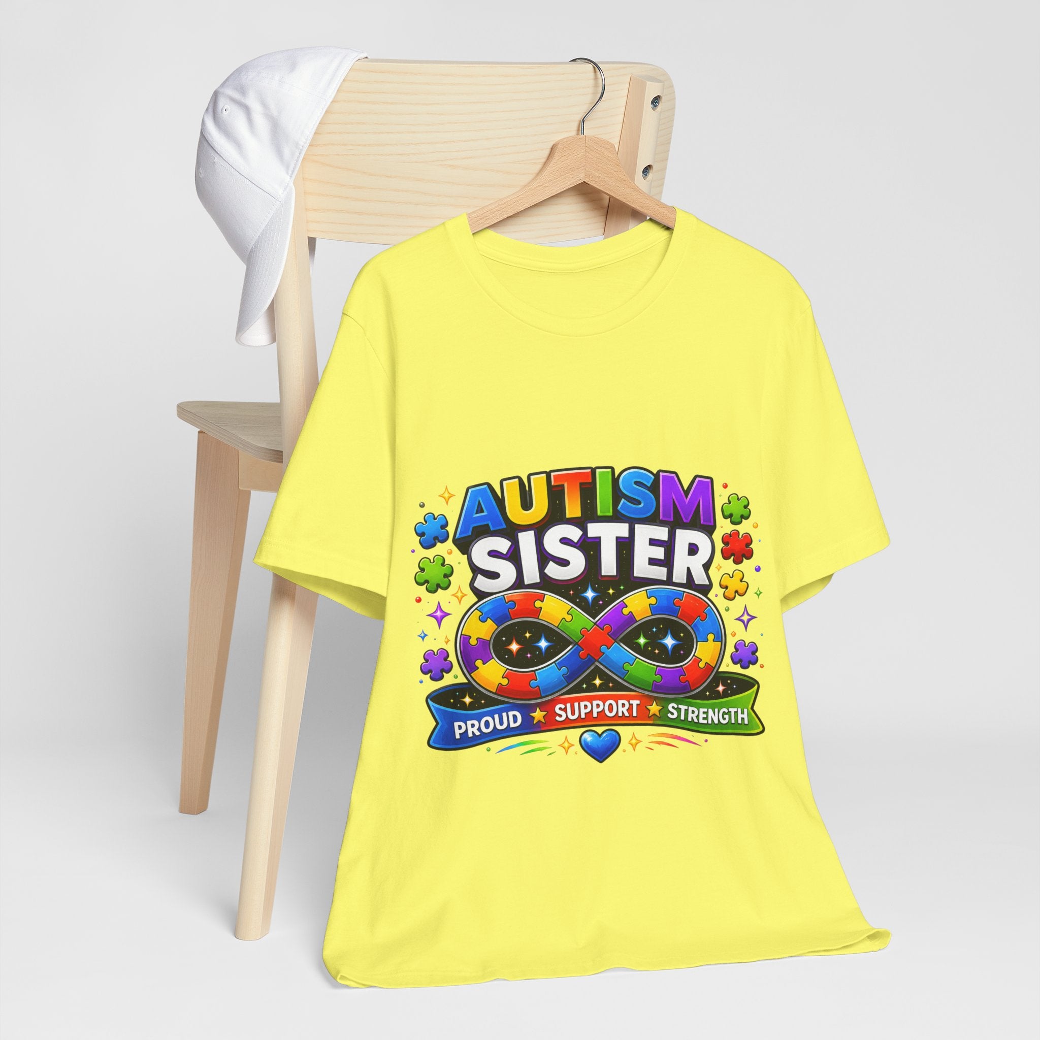 Autism Sister Tee | Puzzle Infinity Support Strength Shirt