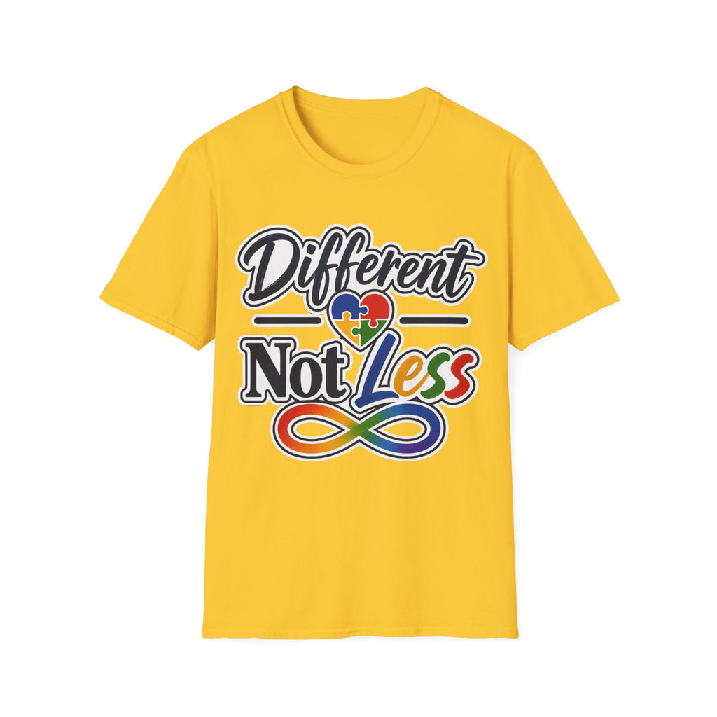 Different Not Less T-Shirt | Autism Awareness Puzzle Heart & Infinity Shirt