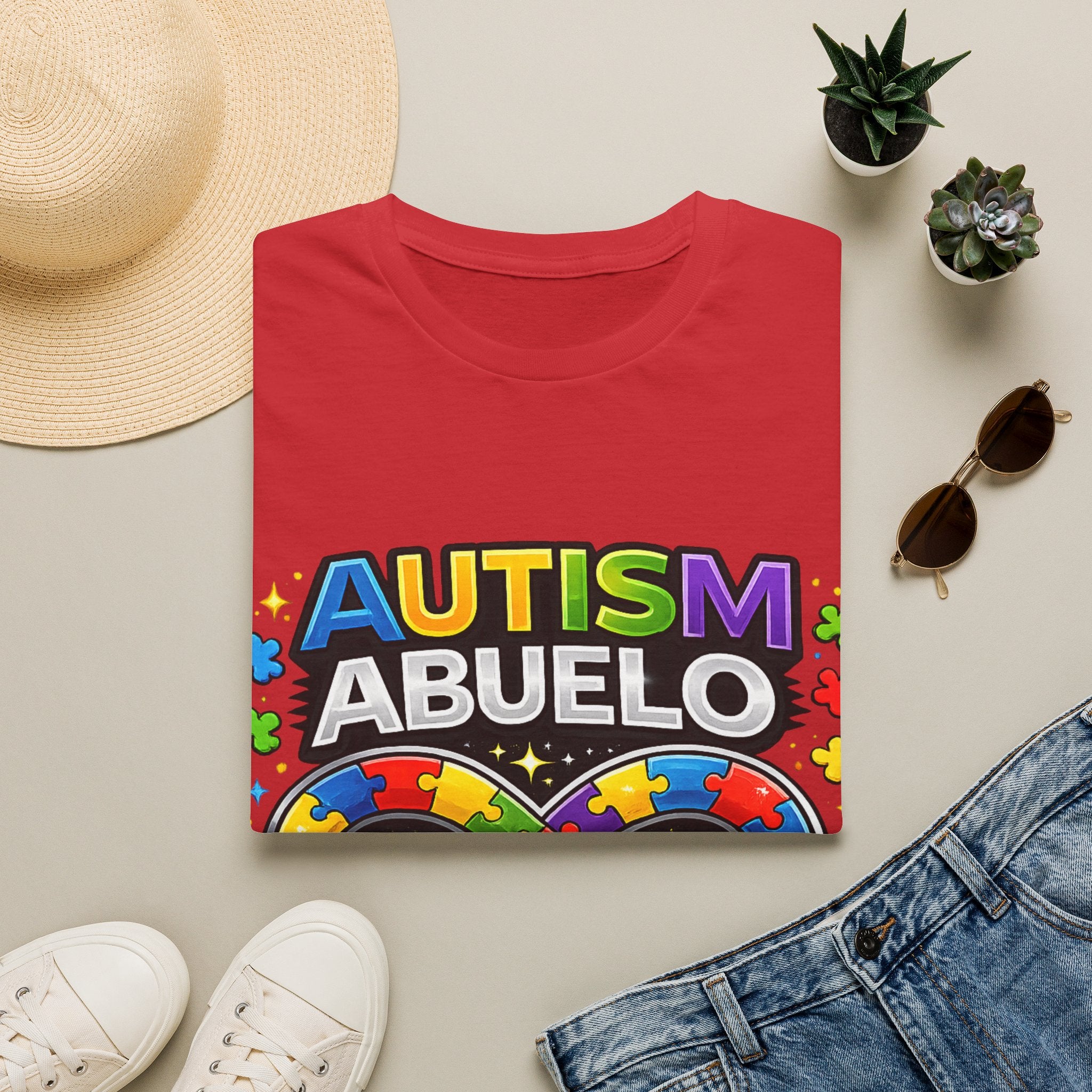 Autism Abuelo Shirt, Proud Autism Grandpa Tee, Spanish Grandpa Gift, Autism Acceptance Shirt, Infinity Symbol T-Shirt, Autism Family Apparel