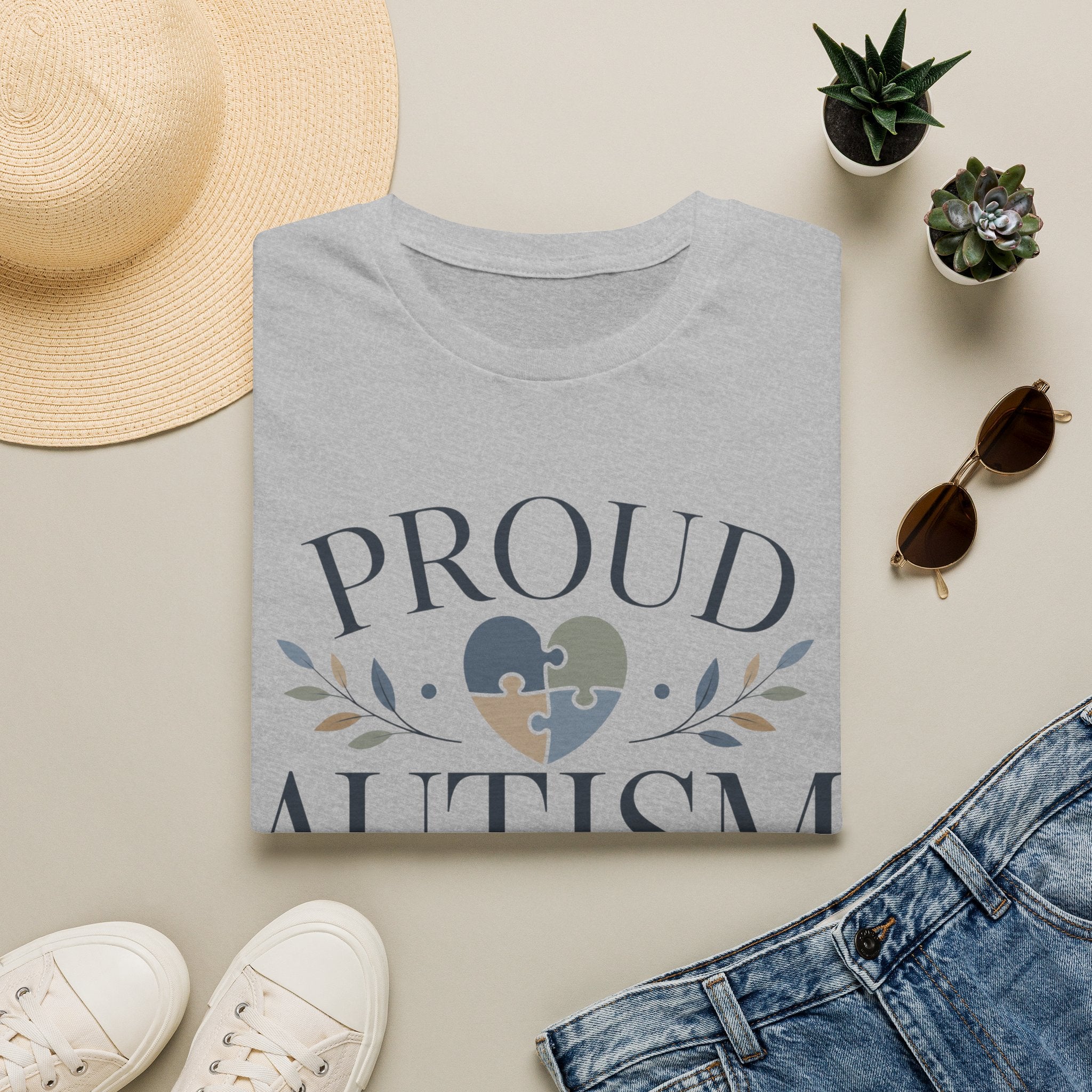 Proud Autism Mama T-Shirt | Puzzle Heart Awareness Tee | Special Needs