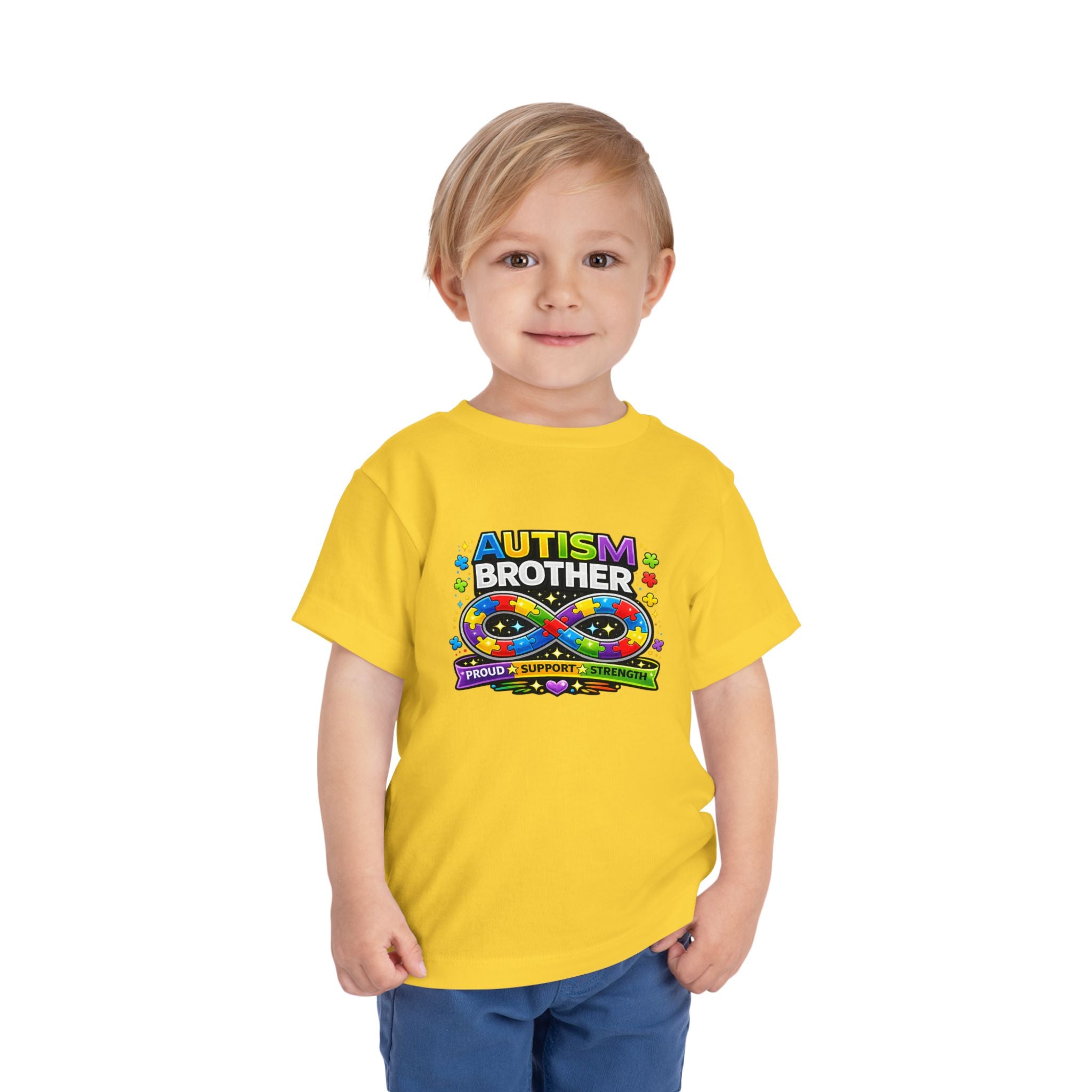 Autism Brother Toddler Tee | Puzzle Ribbon Support