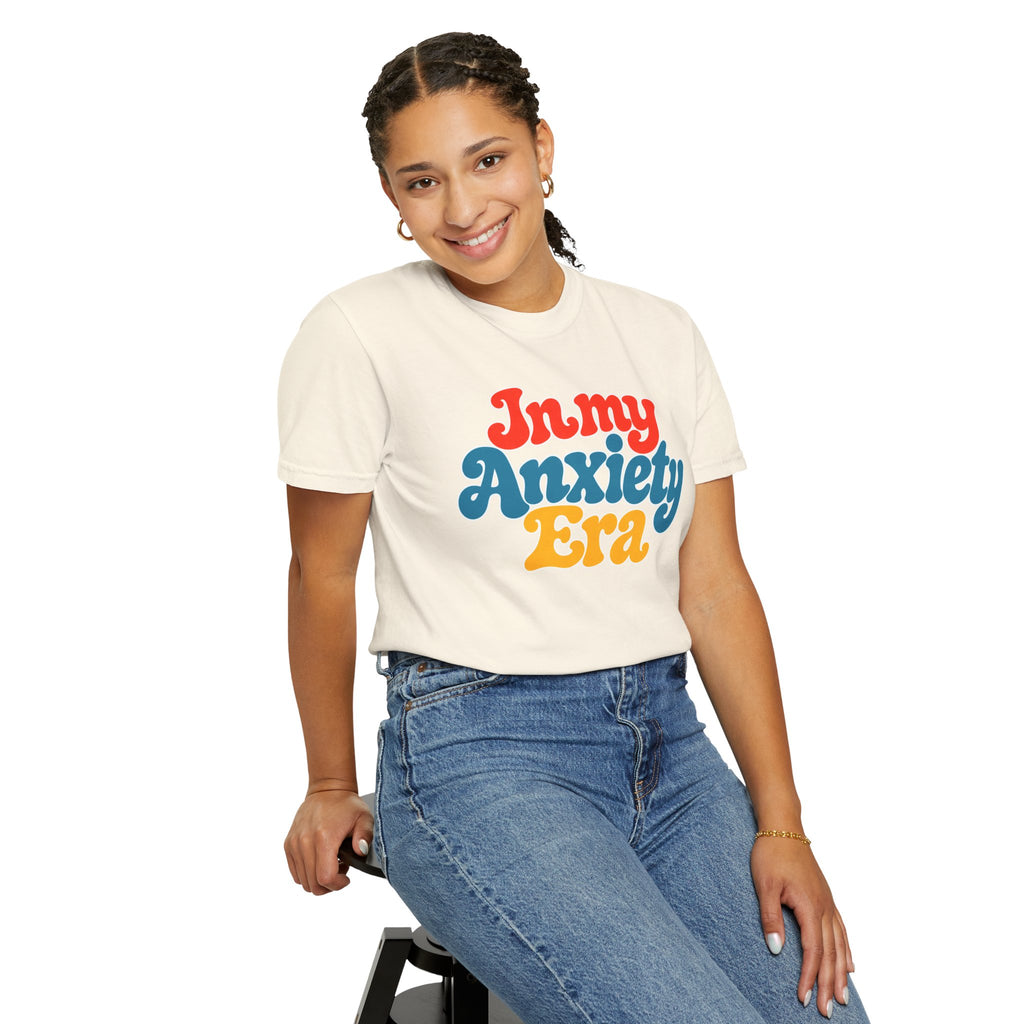 I Am In My Anxiety Era Shirt Anxiety Awareness T Shirt Mental Health Tee Cute Pastel Graphic Shirt Self Care Gift Unisex Apparel