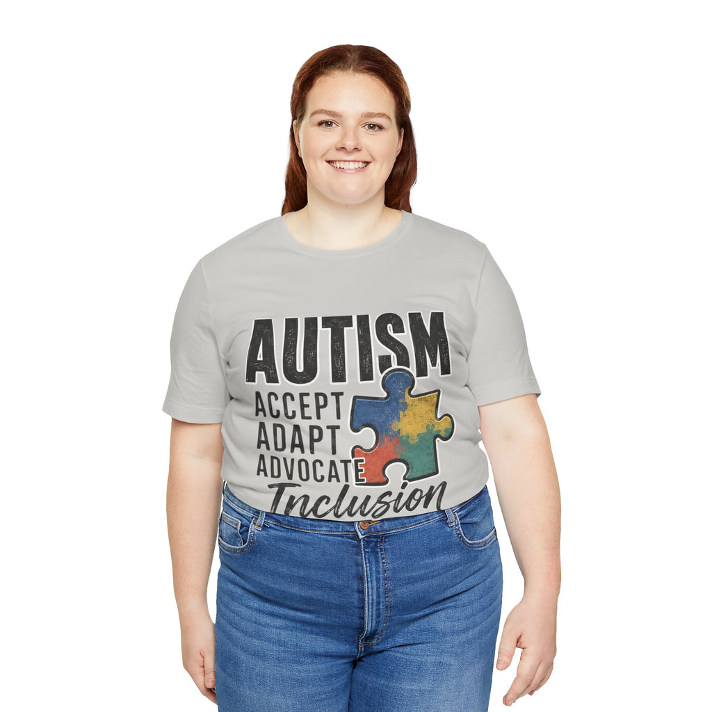 Autism Acceptance Shirt Inclusion Advocate T Shirt Puzzle Piece Tee Neurodiversity Awareness Special Needs Support Unisex Gift