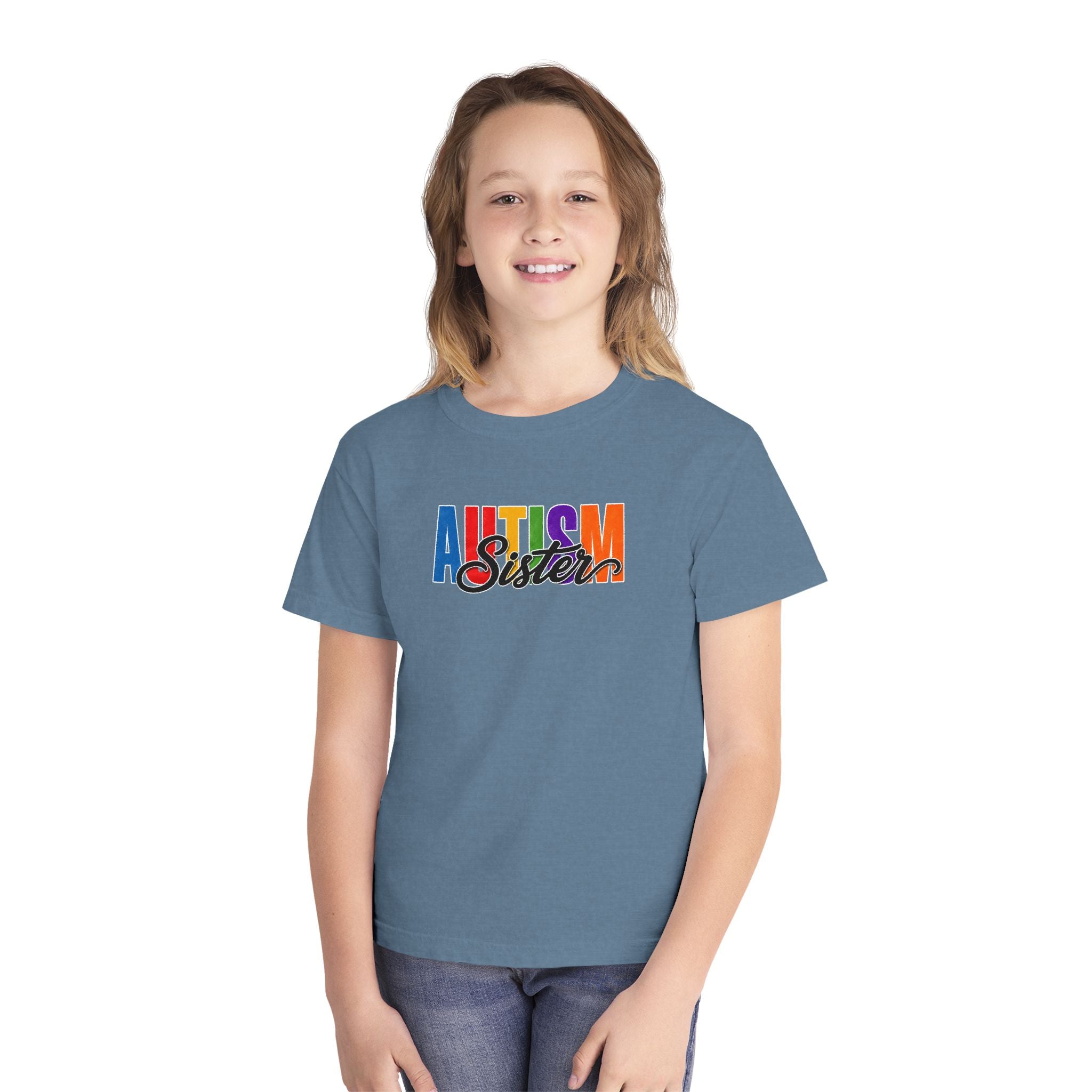 Autism Sister Youth Shirt Kids Autism Sister T Shirt Proud Autism Sibling Tee Autism Awareness Autism Acceptance Gift for Girls