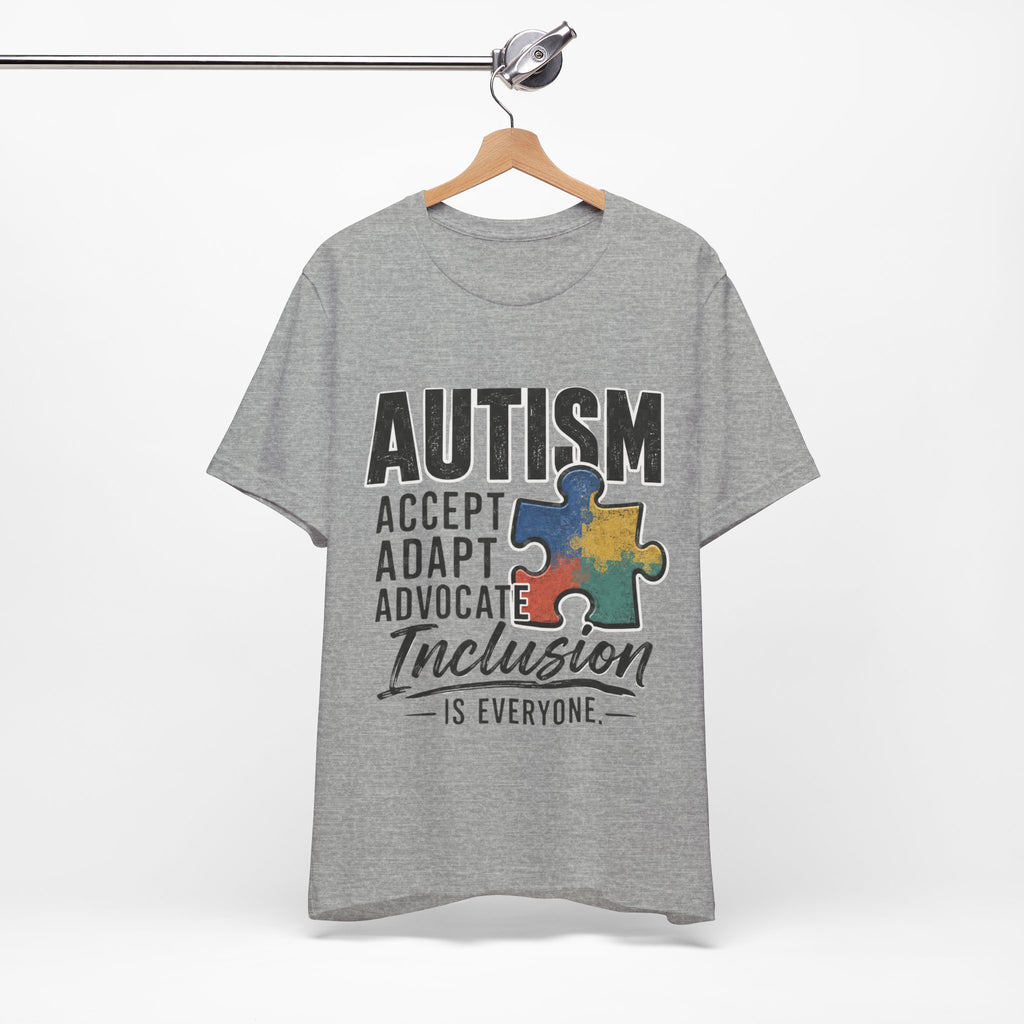Autism Acceptance Shirt Inclusion Advocate T Shirt Puzzle Piece Tee Neurodiversity Awareness Special Needs Support Unisex Gift