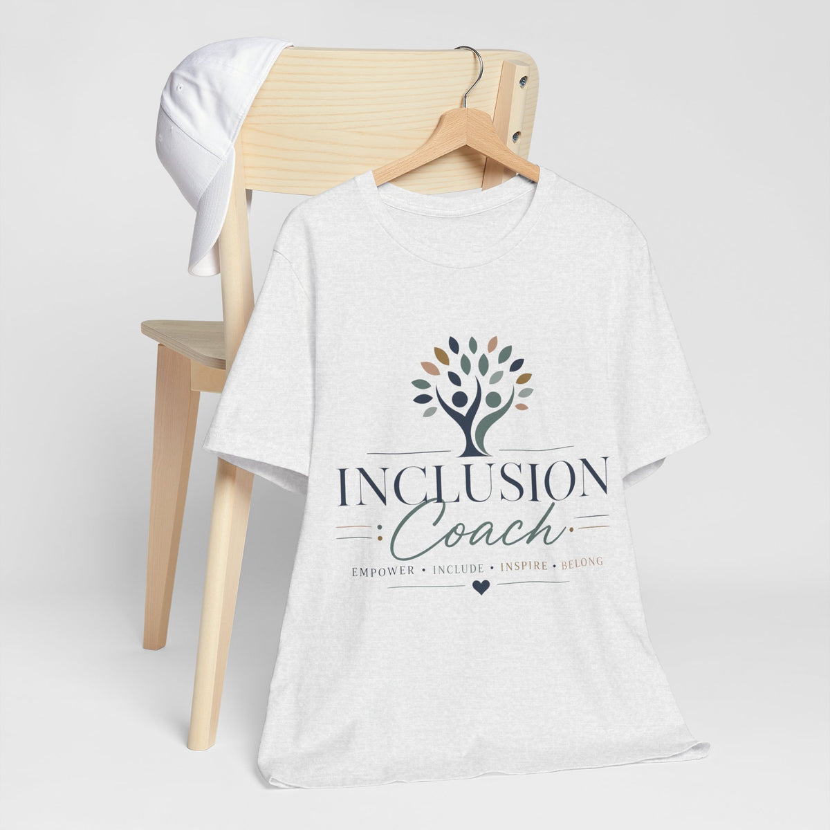 Inclusion Coach T-Shirt | Tree Logo, Empower Inclusivity, Diversity