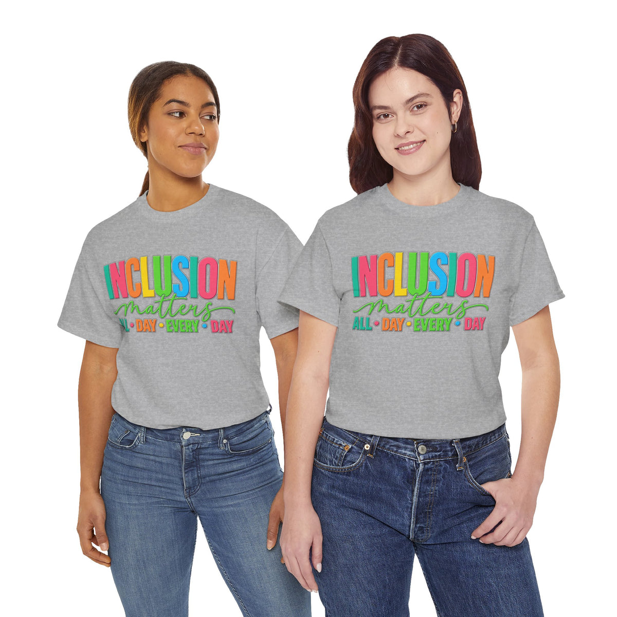 Inclusion Matters T-Shirt | Colorful Pride Graphic Tee | Inclusive Community Shirt | Diversity Awareness Gift