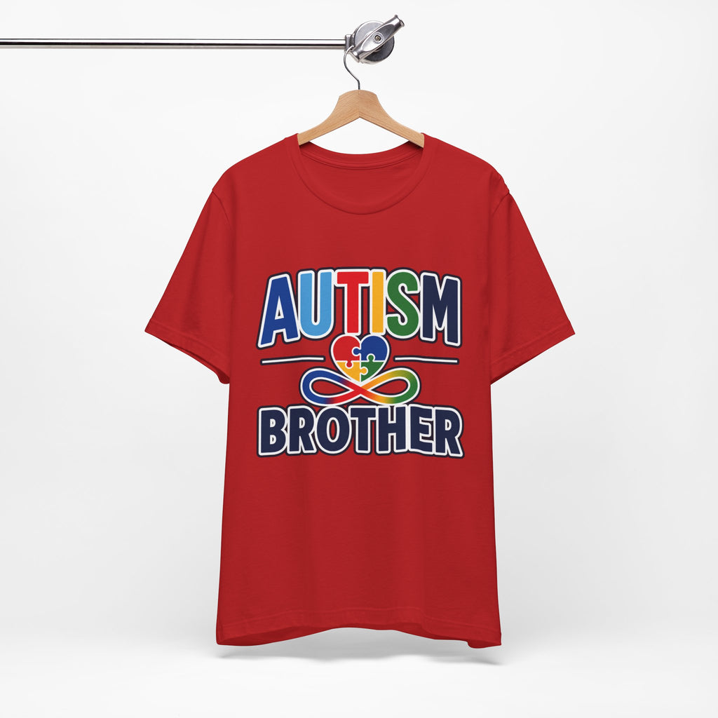 Autism Brother Shirt | Puzzle Heart Infinity T-Shirt | Proud Autism Sibling Tee | Autism Awareness & Acceptance Gift for Brother