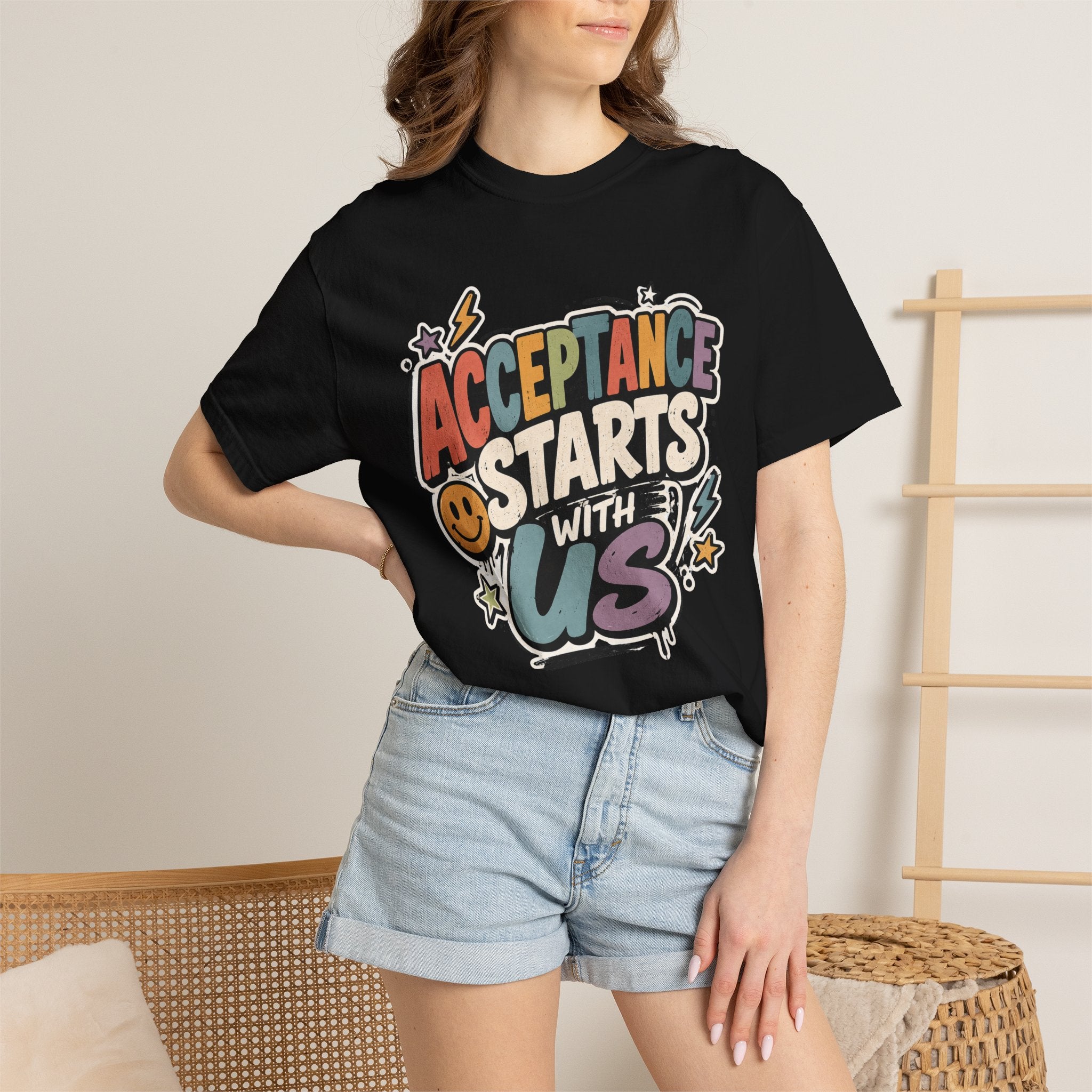 Autism Acceptance Shirt | Puzzle Heart Autism Awareness Shirt, Neurodiversity Inclusion Advocate Gift