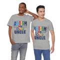 Autism Uncle Shirt | Proud Autism Uncle T-Shirt | Colorful Puzzle Ribbon Infinity Design | Autism Awareness & Acceptance Gift | Special Needs Family Apparel