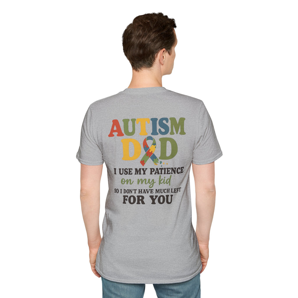 Autism Dad T-Shirt | Rainbow Puzzle Support Tee