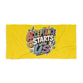 Autism Acceptance Beach Towel | Puzzle Heart Autism Awareness Beach Towel, Neurodiversity Inclusion Advocate Gift