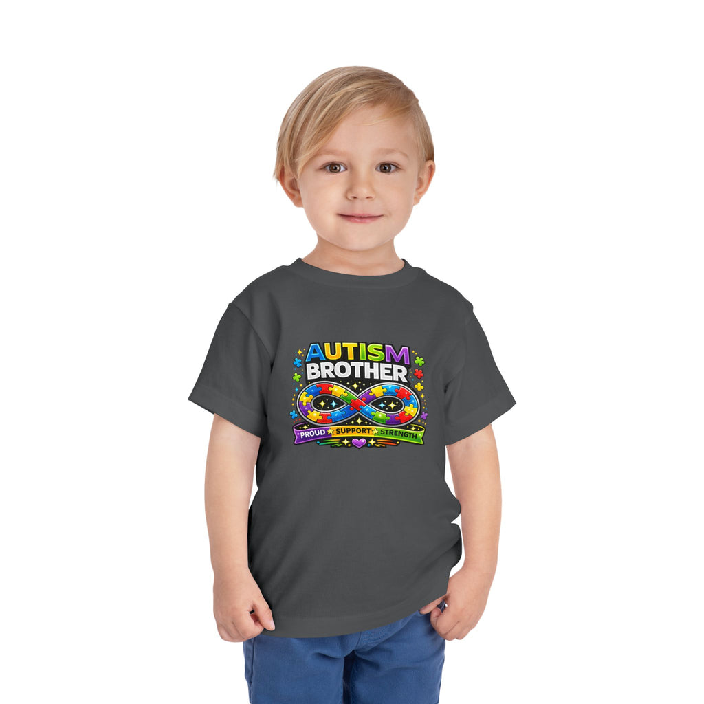 Autism Brother Toddler Tee | Puzzle Ribbon Support
