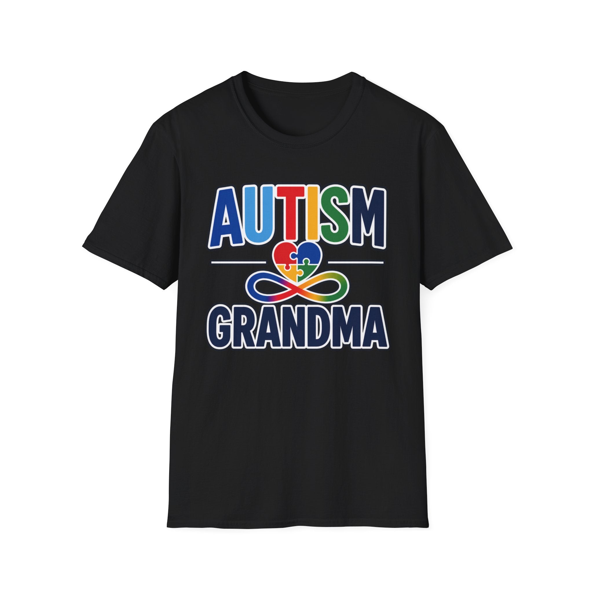 Autism Grandma Heart Puzzle Infinity Shirt, Autism Awareness T-Shirt, Autism Acceptance Grandma Gift, Neurodiversity Family Apparel