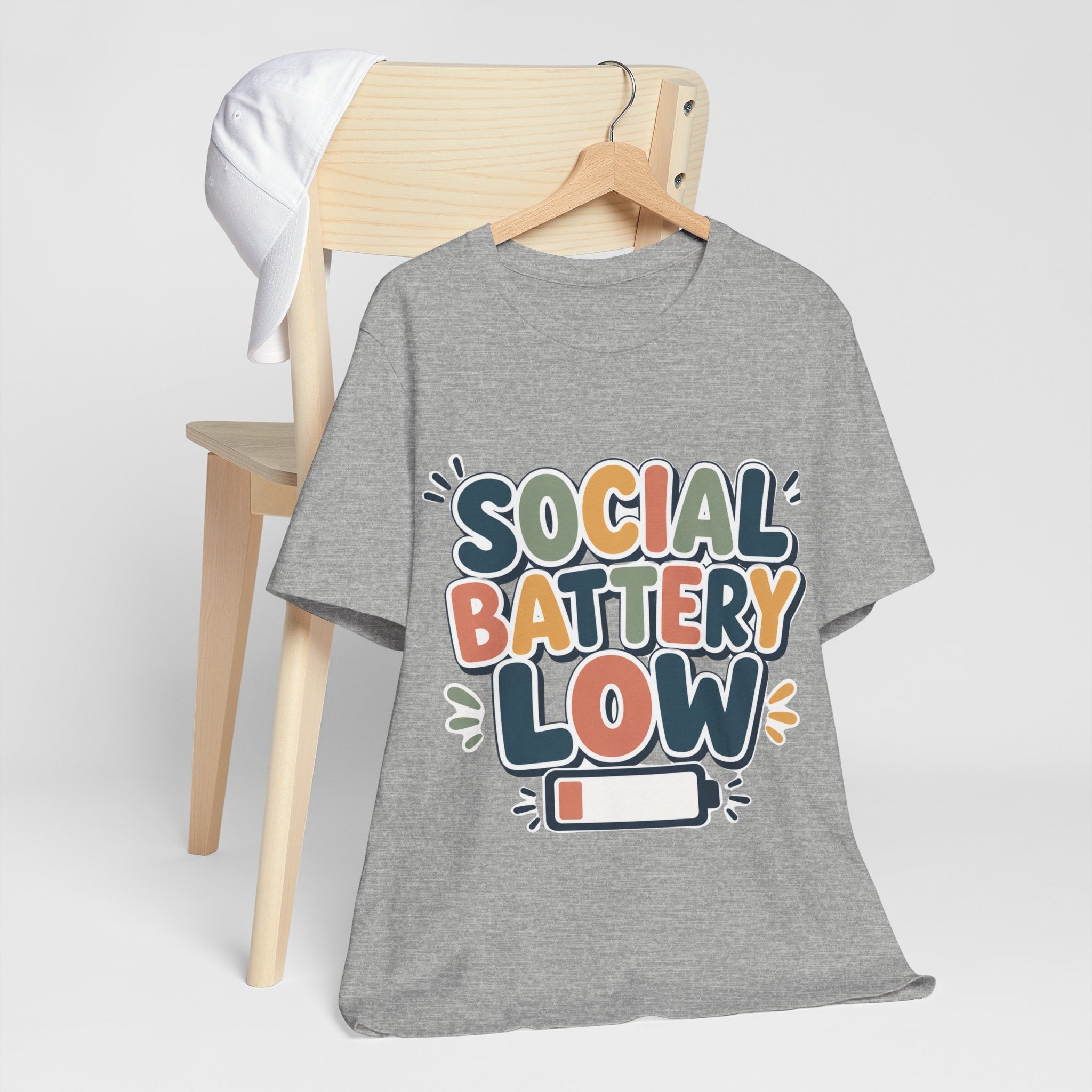 Social Battery Low T-Shirt — Funny Introvert Tee
