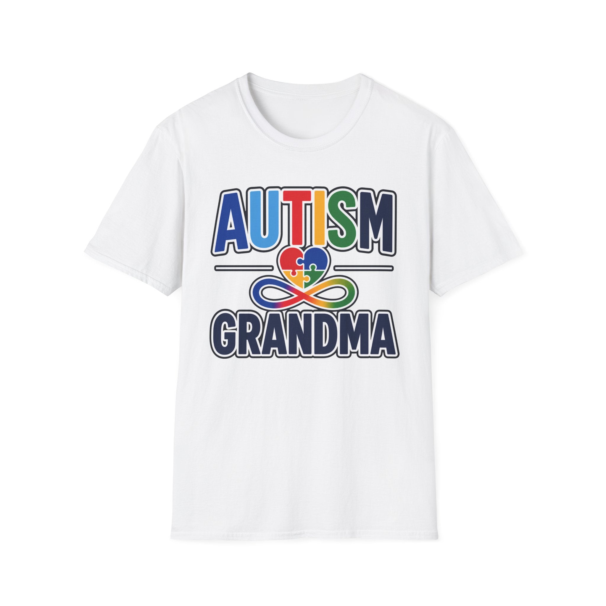 Autism Grandma Heart Puzzle Infinity Shirt, Autism Awareness T-Shirt, Autism Acceptance Grandma Gift, Neurodiversity Family Apparel