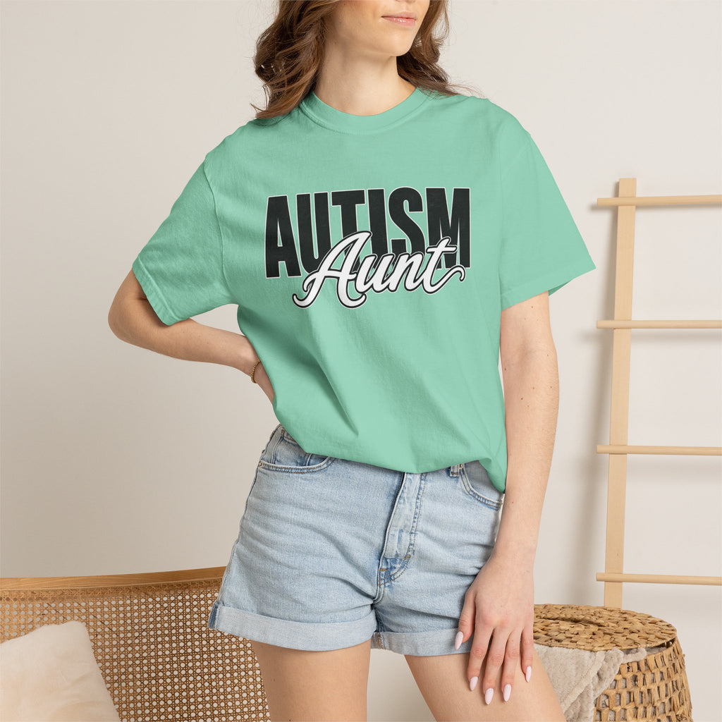 Autism Aunt Shirt Proud Autism Aunt T Shirt Autism Awareness Autism Acceptance Gift Puzzle Heart Special Needs Family Tee