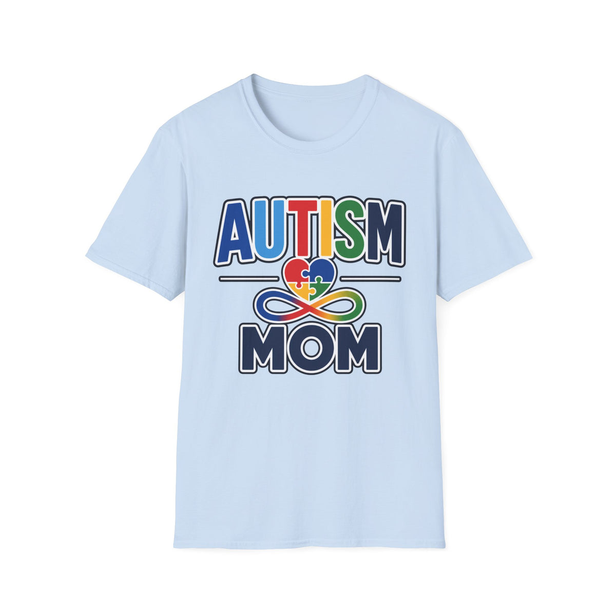 Autism Mom Heart Puzzle Infinity Shirt, Autism Awareness T-Shirt, Autism Acceptance Mom Gift, Neurodiversity Family Apparel