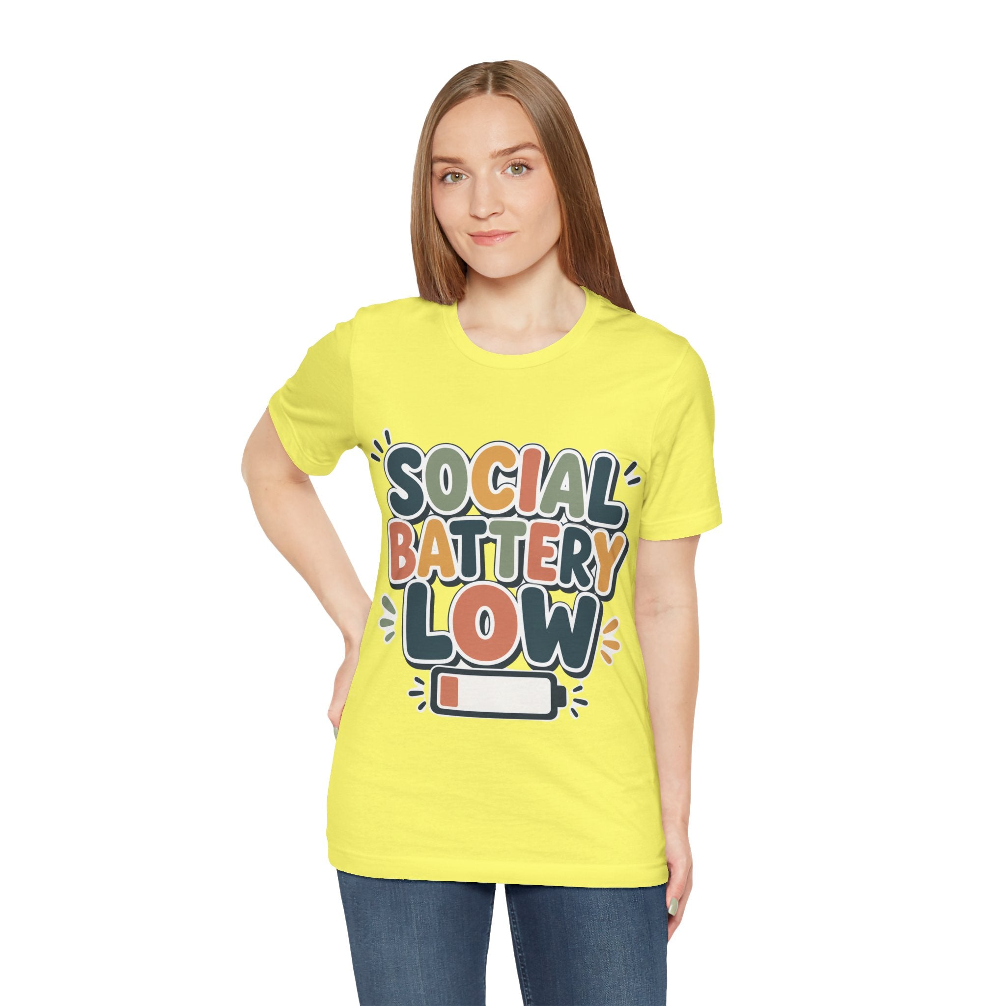 Social Battery Low T-Shirt — Funny Introvert Tee