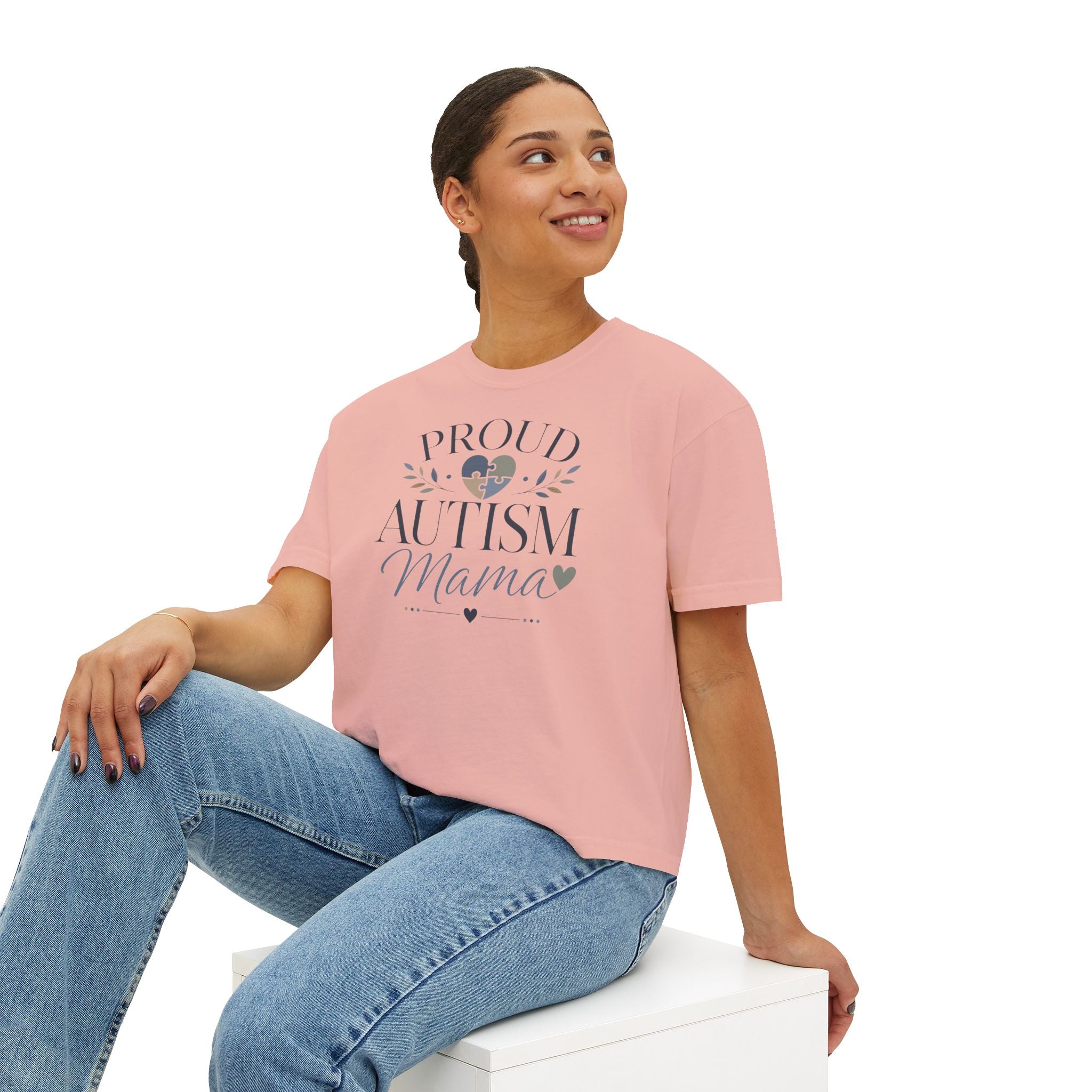 Proud Autism Mama Boxy Tee