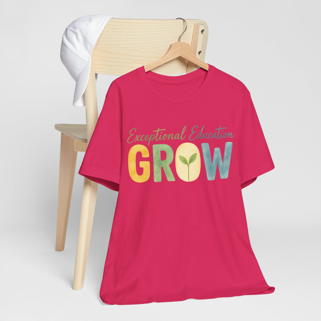 Exceptional Education Teacher Shirt GROW Special Education T Shirt SPED Teacher Gift Inclusive Classroom Autism Teacher Tee