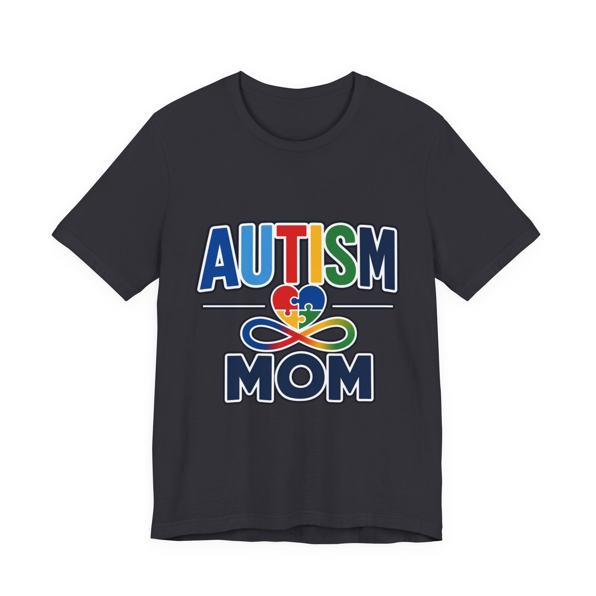 Autism Mom Shirt | Rainbow Puzzle Heart Infinity T-Shirt | Proud Autism Mom Tee | Autism Awareness & Acceptance Gift for Mothers