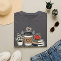 Coffee Teach Inspire Shirt | Teacher T-Shirt | Coffee Books Apple Graphic Tee | Elementary Teacher Gift | Back to School Apparel