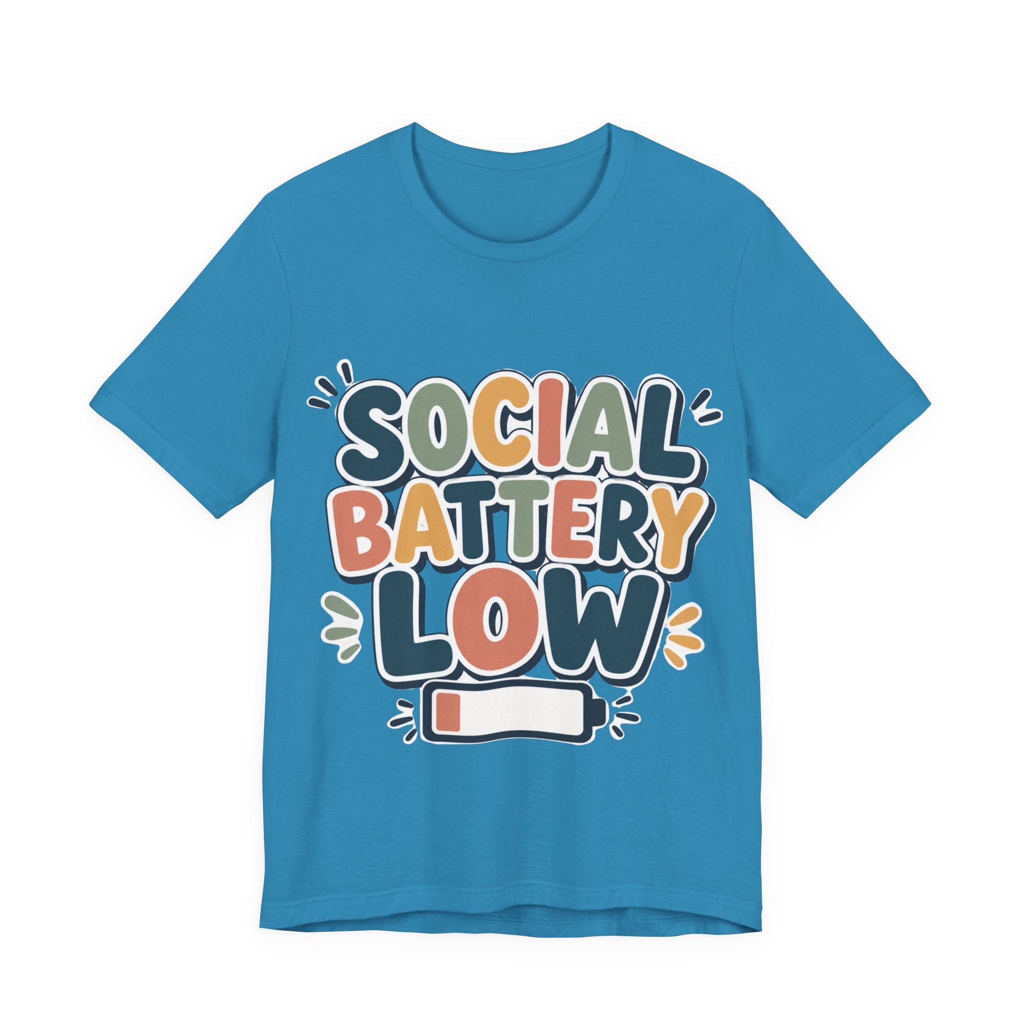 Social Battery Low T-Shirt — Funny Introvert Tee