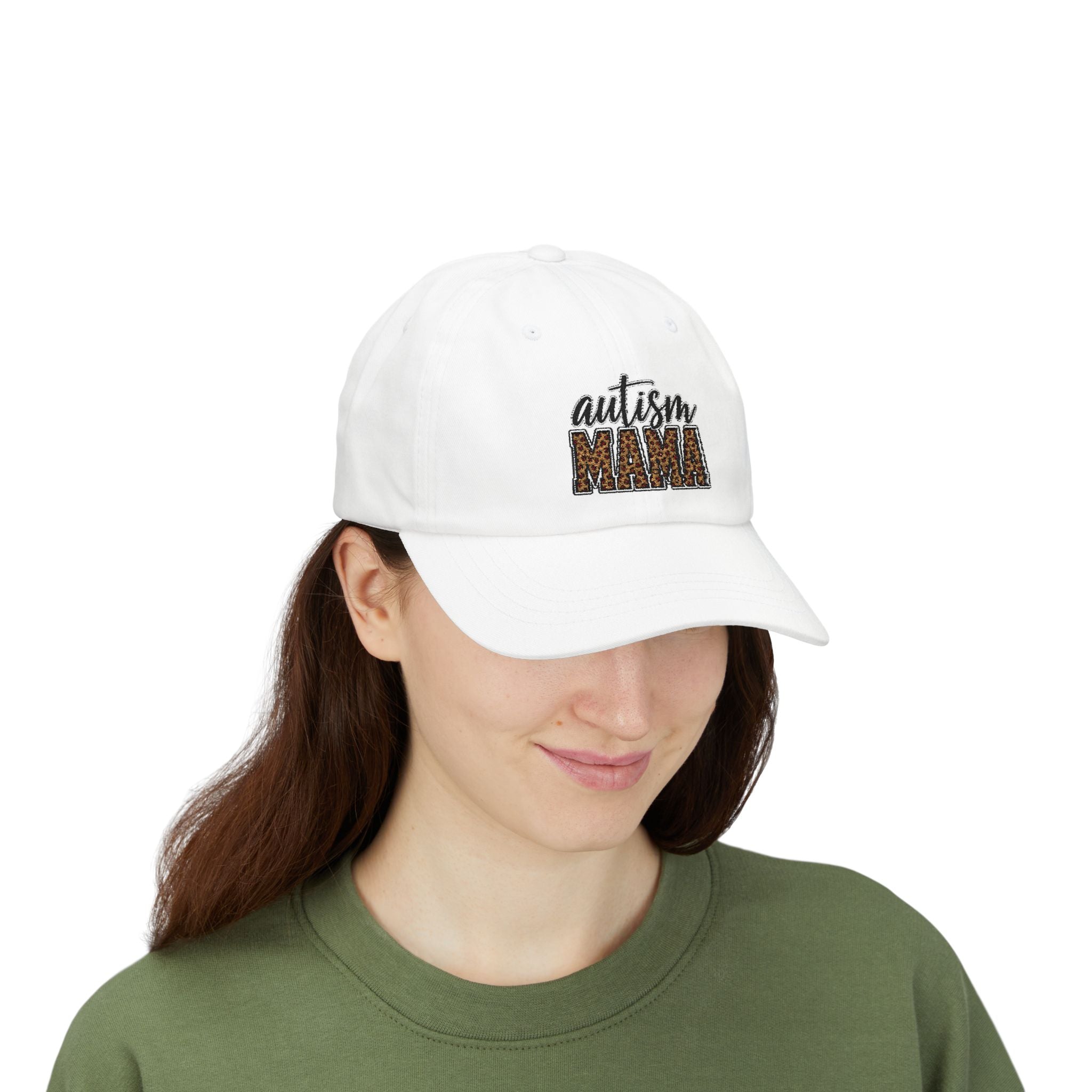 Autism Mama leopard print embroidery Dad Cap | Autism Awareness hat