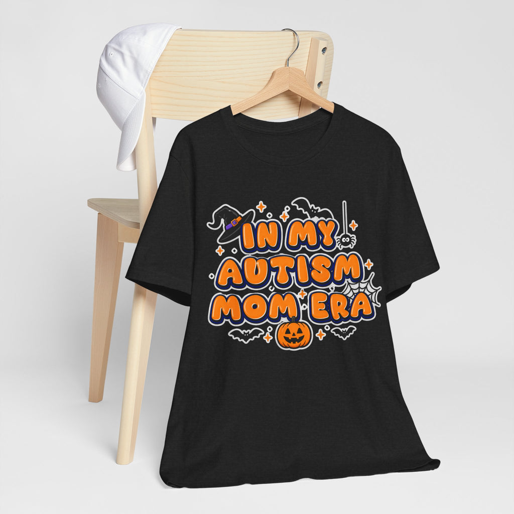 In My Autism Mom Era Tee | Halloween Pumpkin Witch Bat Spiderweb