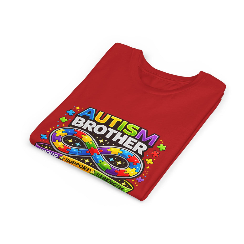 Autism Brother Shirt | Autism Sibling Tee | Infinity Puzzle Shirt | Proud Support Strength | Autism Acceptance Gift for Brother
