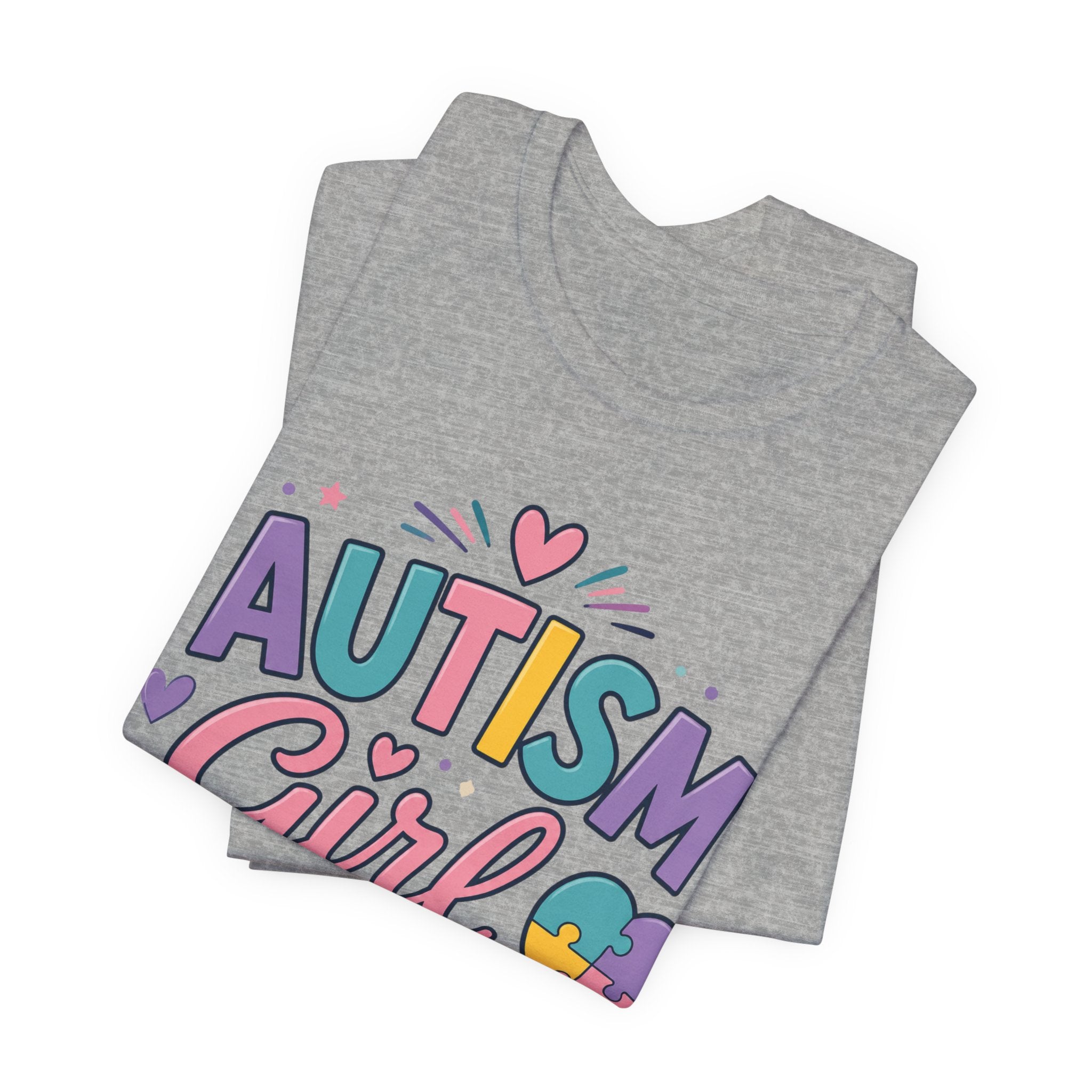 Autism Girl Mom T-Shirt | Puzzle Heart Mom Tee, Neurodiversity Support