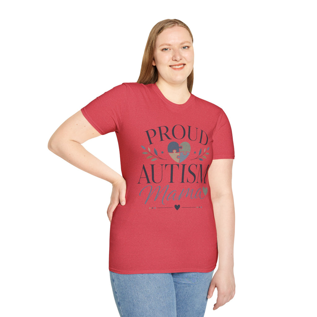 Proud Autism Mama T-Shirt | Puzzle Heart Awareness Tee | Special Needs
