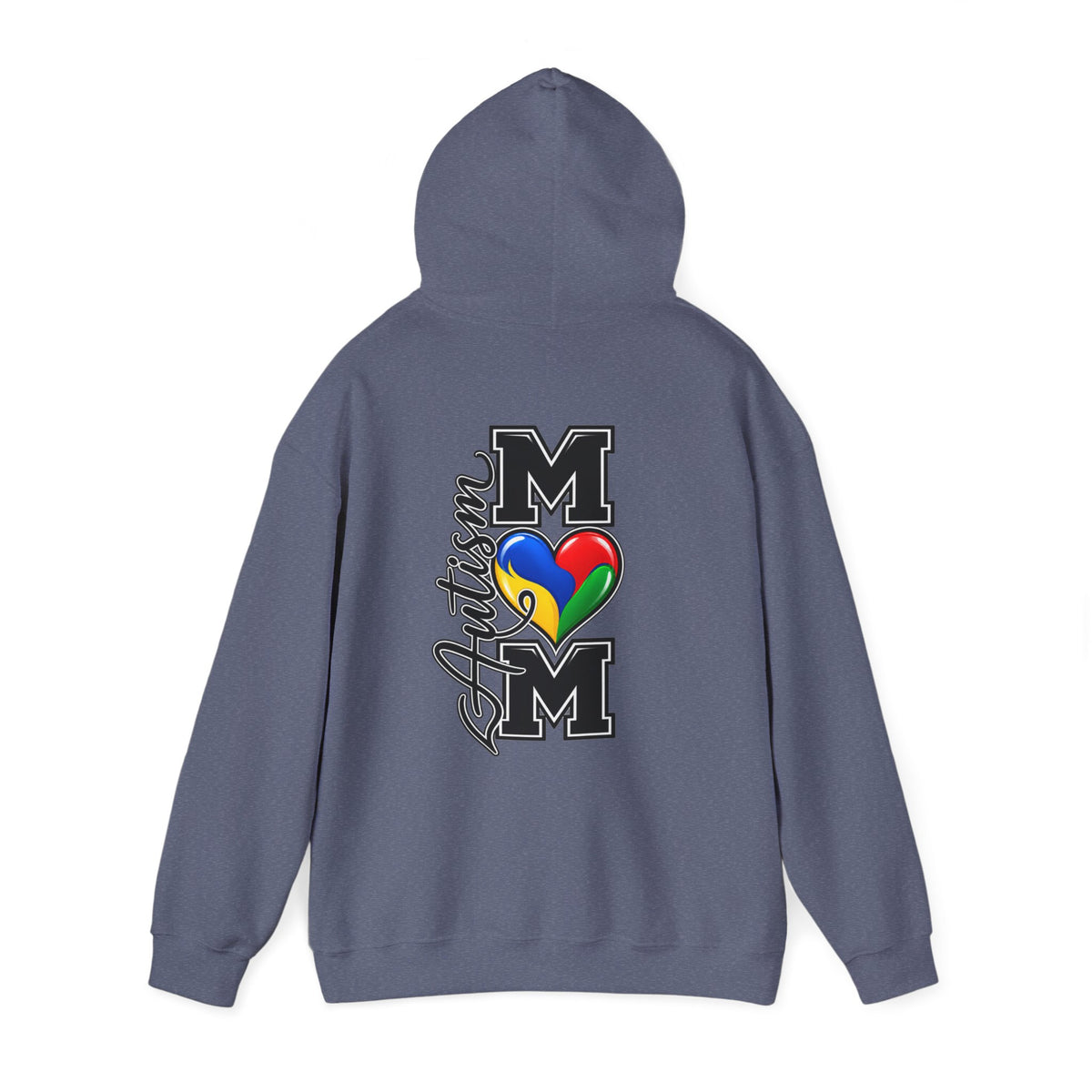 Autism Heart M Varsity Hoodie, Autism Awareness Sweatshirt, Autism Mom Gift Crewneck, Autism Acceptance Family Apparel