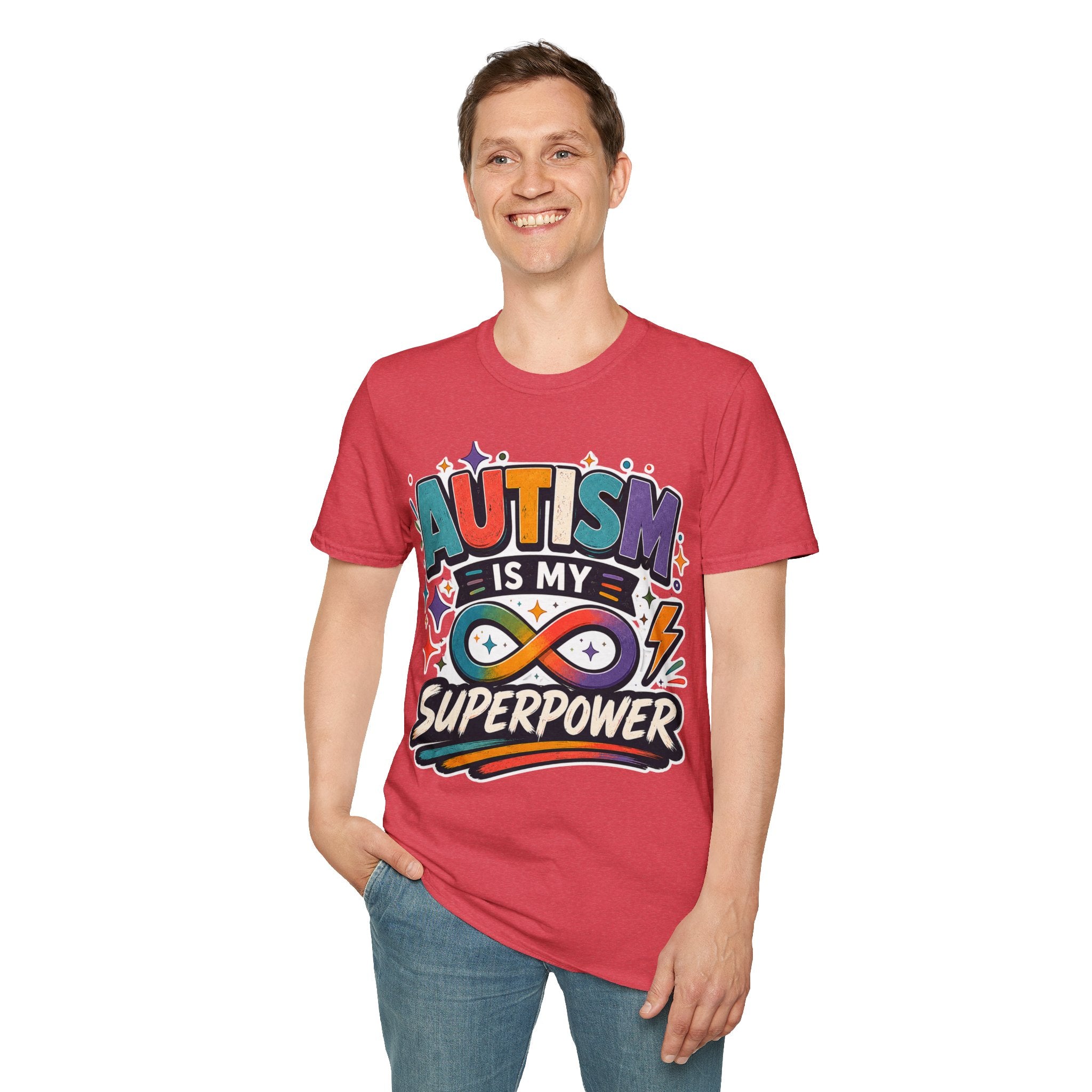 Autism Is My Superpower Shirt Autism Awareness T Shirt Autism Acceptance Tee Infinity Heart Puzzle Design Neurodiversity Gift Unisex