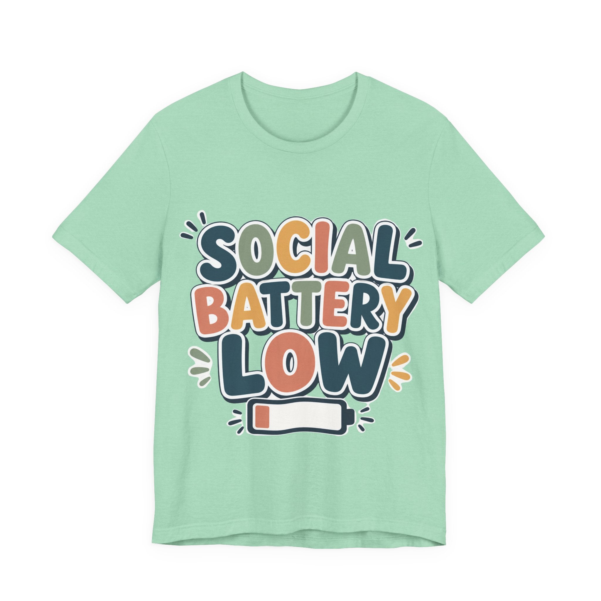 Social Battery Low T-Shirt — Funny Introvert Tee