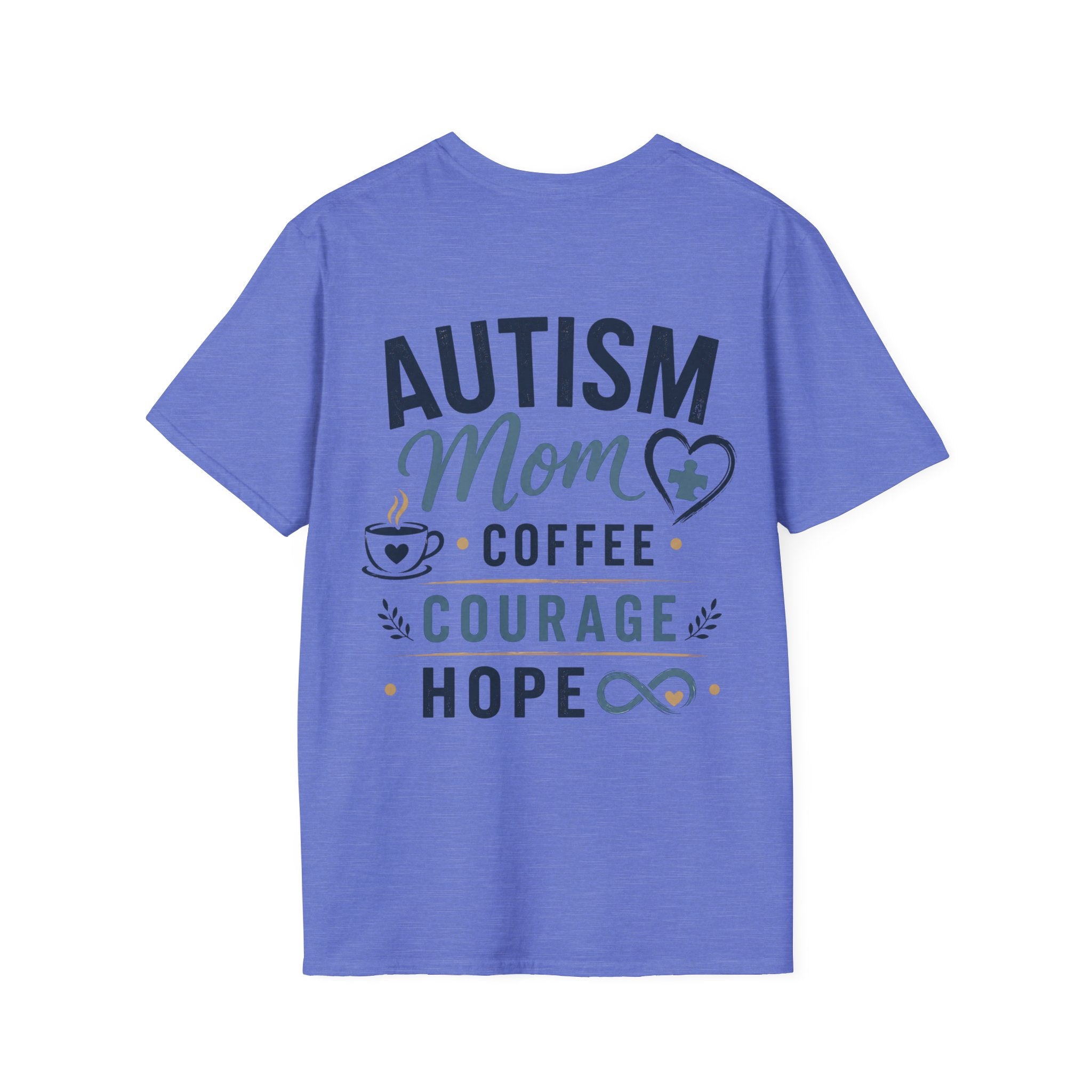 Autism Mom Shirt | Coffee Courage Hope Tee | Autism Mama T-Shirt | Special Needs Mom Gift | Autism Awareness Apparel | Neurodiversity