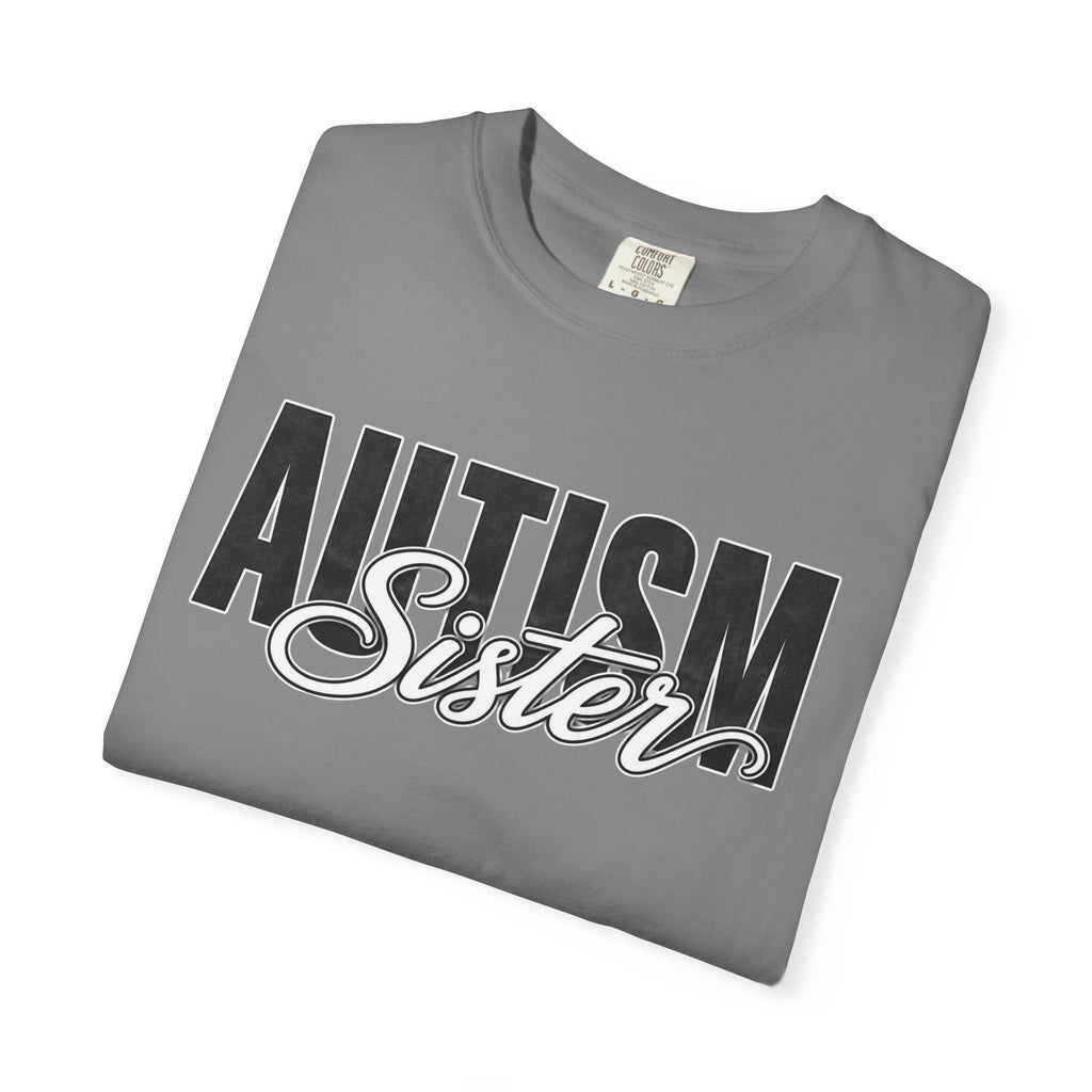 Autism Sister Shirt Proud Autism Sister T Shirt Autism Awareness Autism Acceptance Gift Puzzle Heart Special Needs Sibling Tee