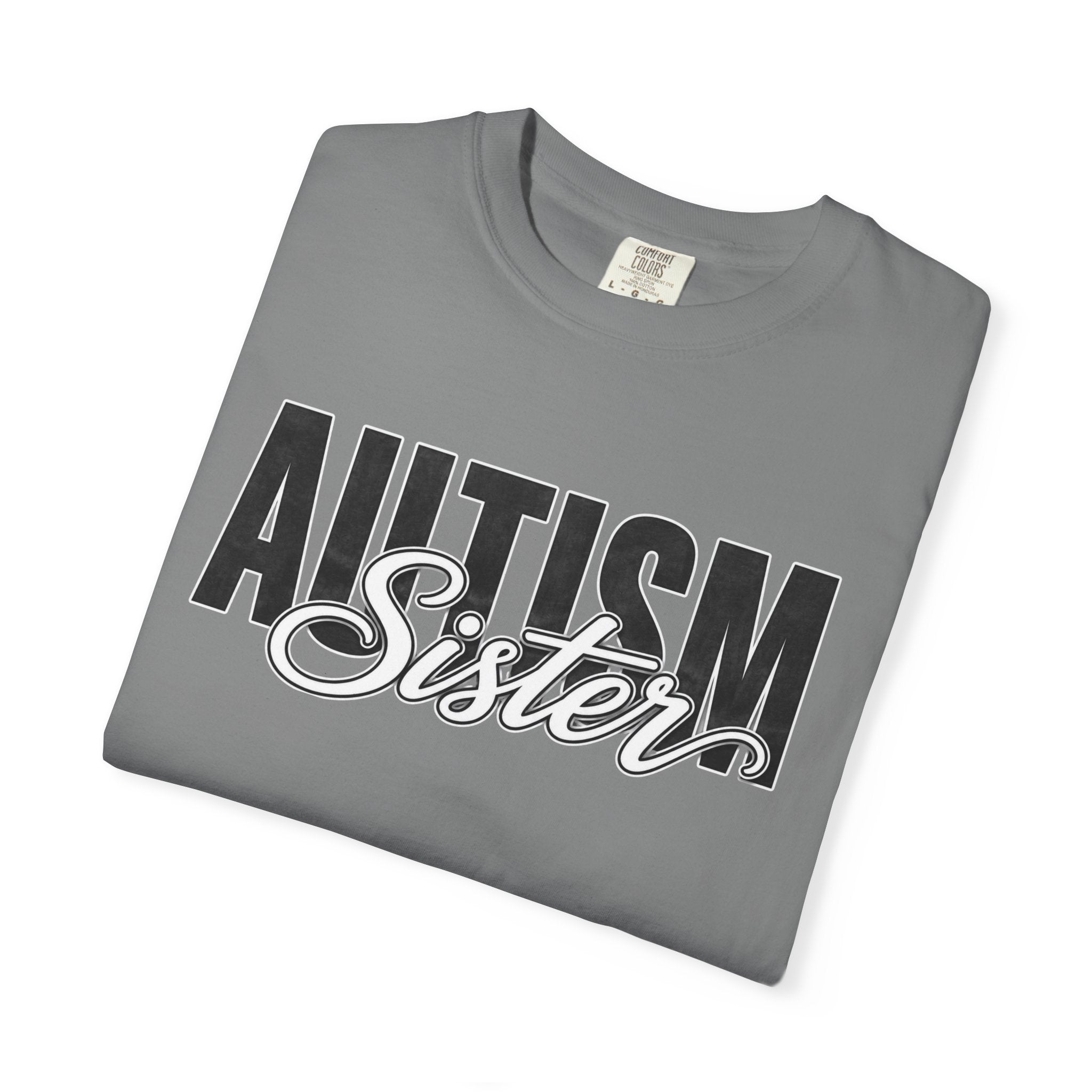 Autism Sister Shirt Proud Autism Sister T Shirt Autism Awareness Autism Acceptance Gift Puzzle Heart Special Needs Sibling Tee