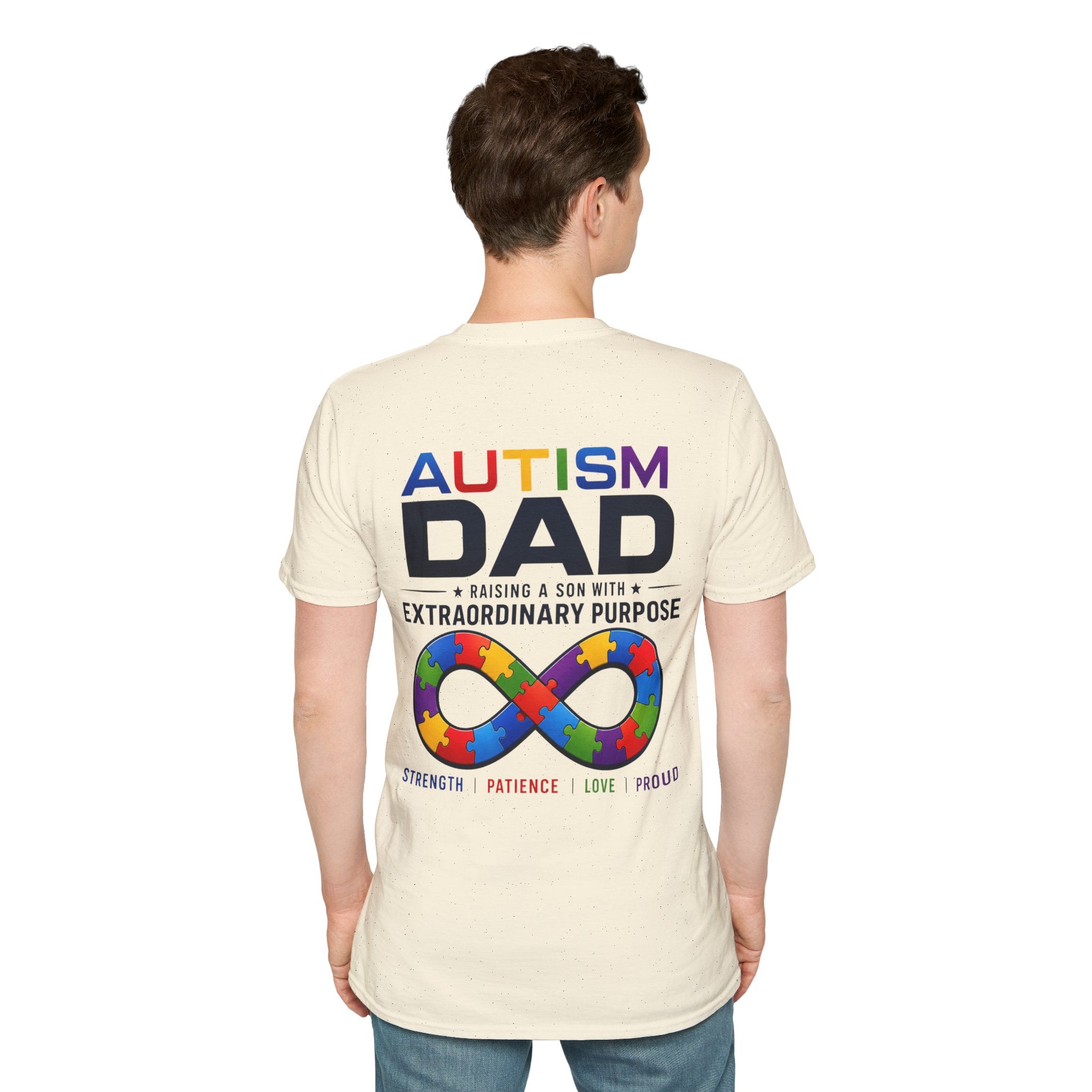Autism Dad Shirt, Proud Dad Raising an Autistic Son Tee, Autism Acceptance T-Shirt, Special Needs Dad Gift, Autism Parent Shirt, Inclusion Apparel
