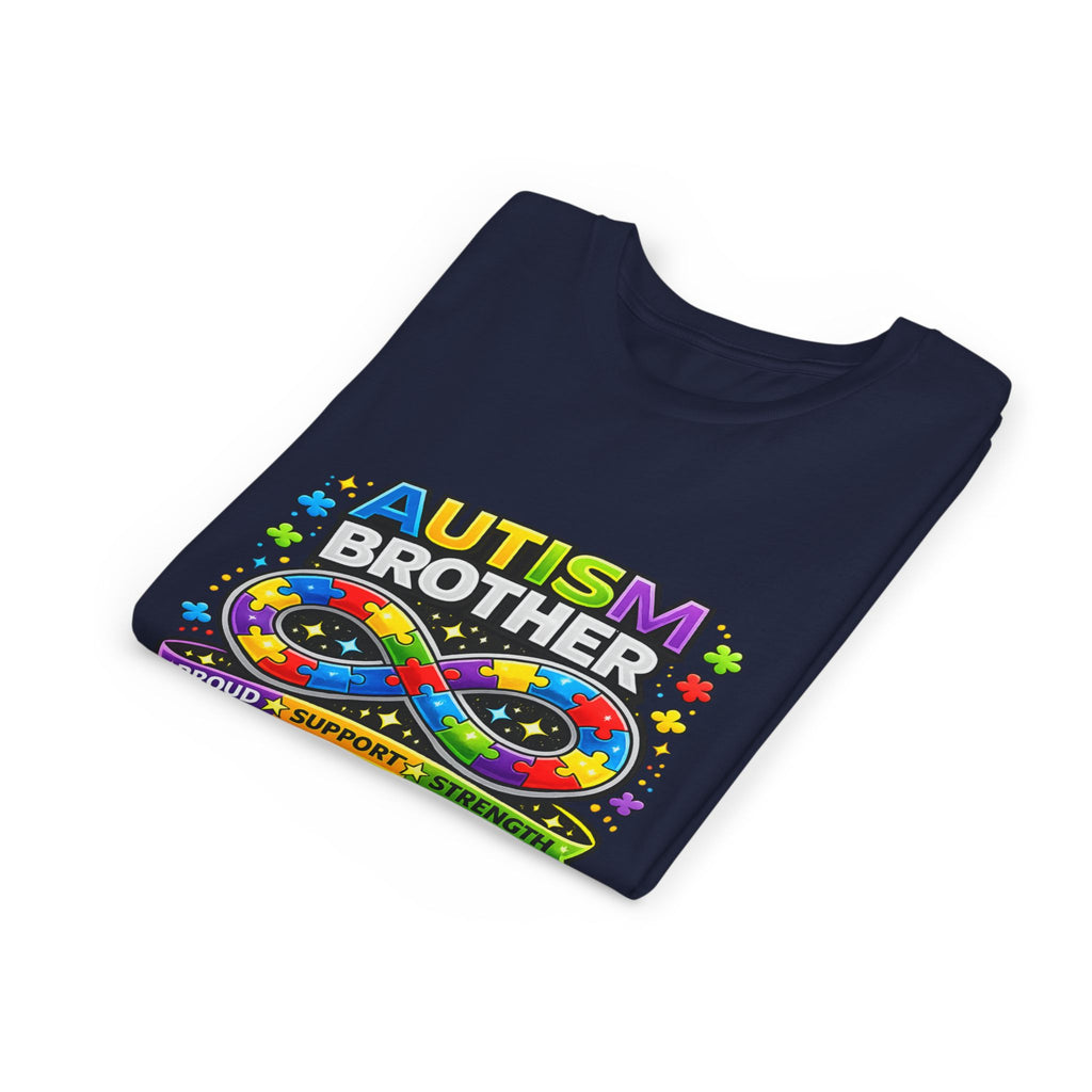 Autism Brother Shirt | Autism Sibling Tee | Infinity Puzzle Shirt | Proud Support Strength | Autism Acceptance Gift for Brother