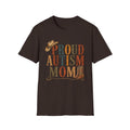 Proud Autism Mom T-Shirt — Rustic Western Cowboy Hat & Boots Design