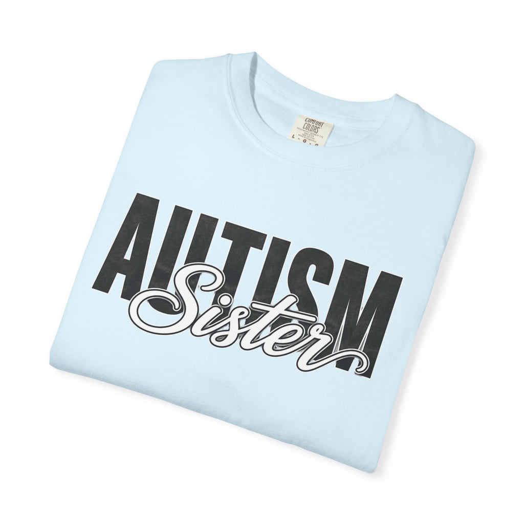 Autism Sister Shirt Proud Autism Sister T Shirt Autism Awareness Autism Acceptance Gift Puzzle Heart Special Needs Sibling Tee