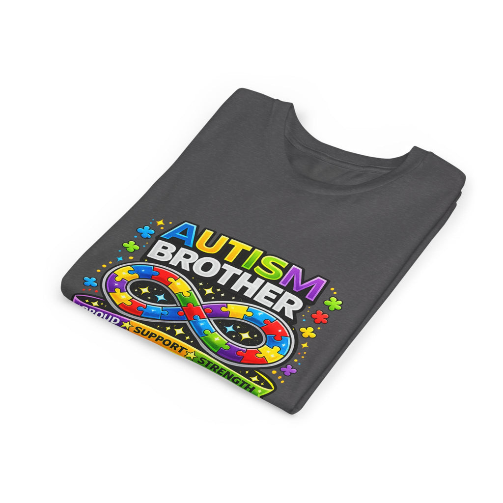 Autism Brother Shirt | Autism Sibling Tee | Infinity Puzzle Shirt | Proud Support Strength | Autism Acceptance Gift for Brother