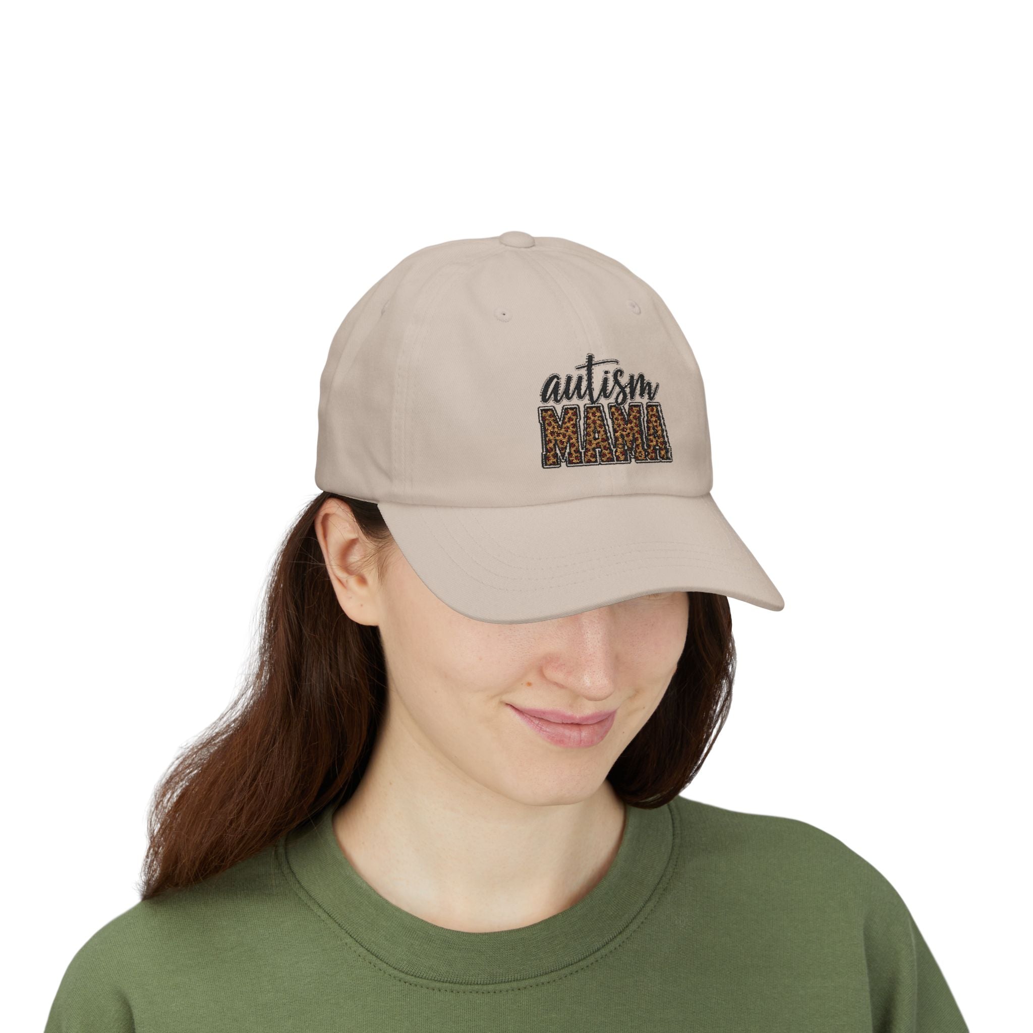 Autism Mama leopard print embroidery Dad Cap | Autism Awareness hat