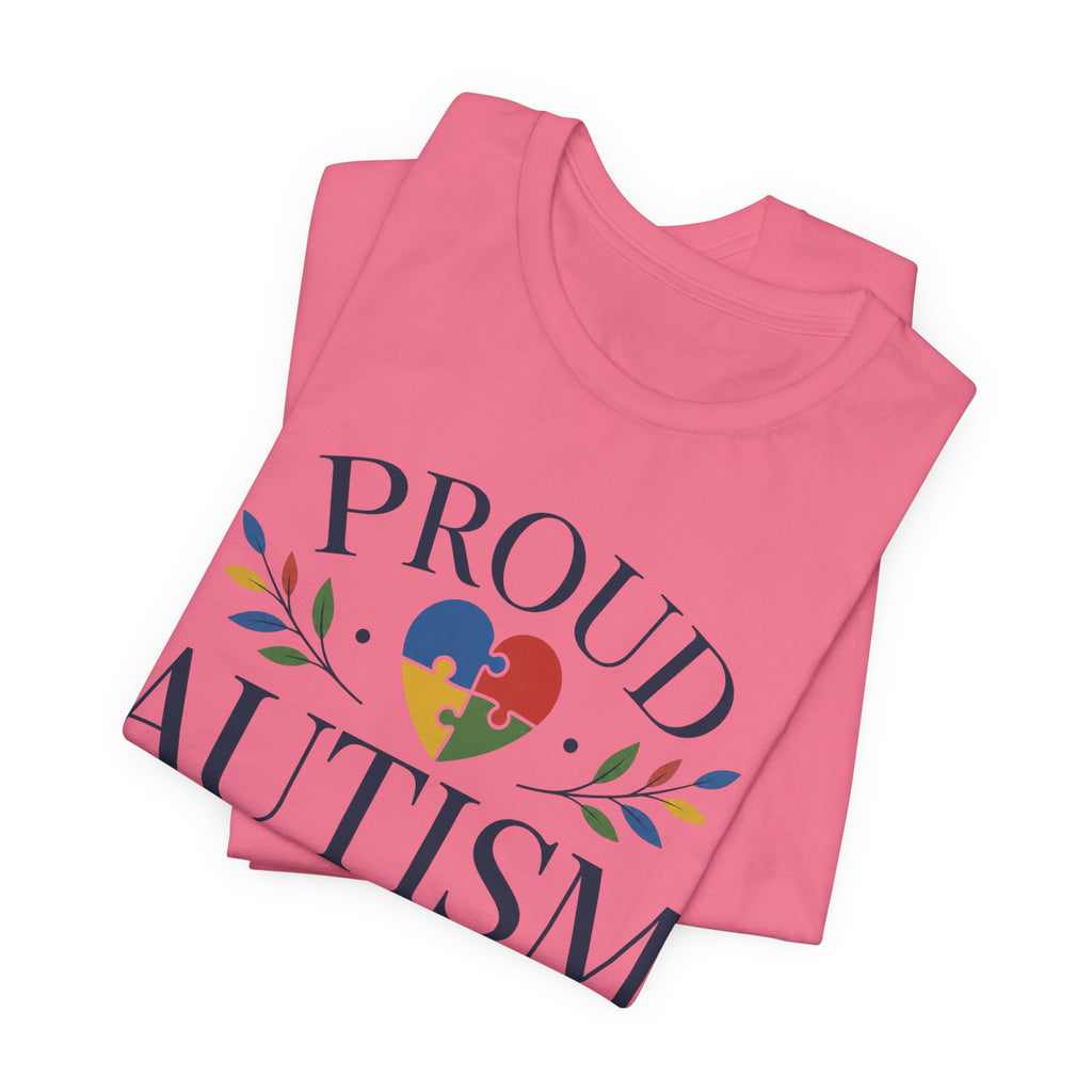 Proud Autism Mama T-Shirt | Puzzle Heart Mom Tee