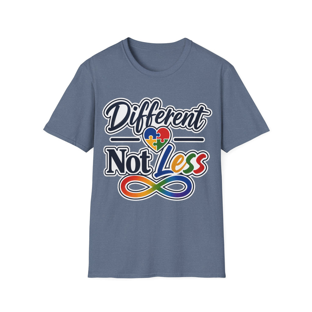 Different Not Less T-Shirt | Autism Awareness Puzzle Heart & Infinity Shirt