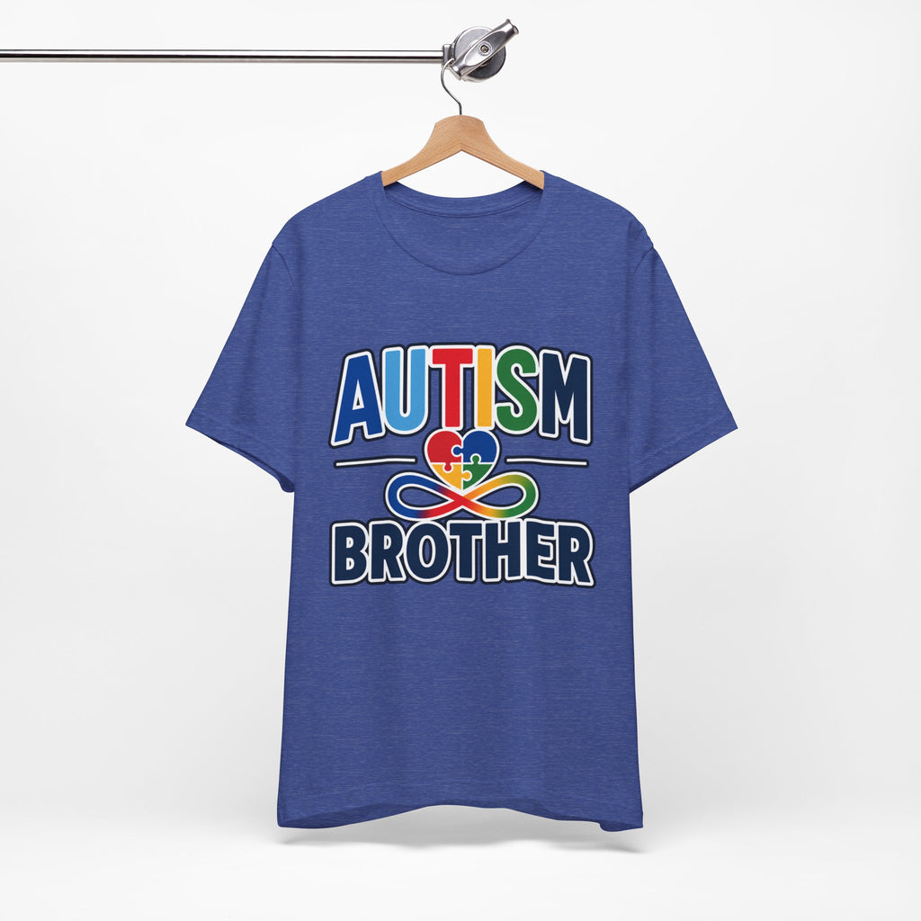 Autism Brother Shirt | Puzzle Heart Infinity T-Shirt | Proud Autism Sibling Tee | Autism Awareness & Acceptance Gift for Brother